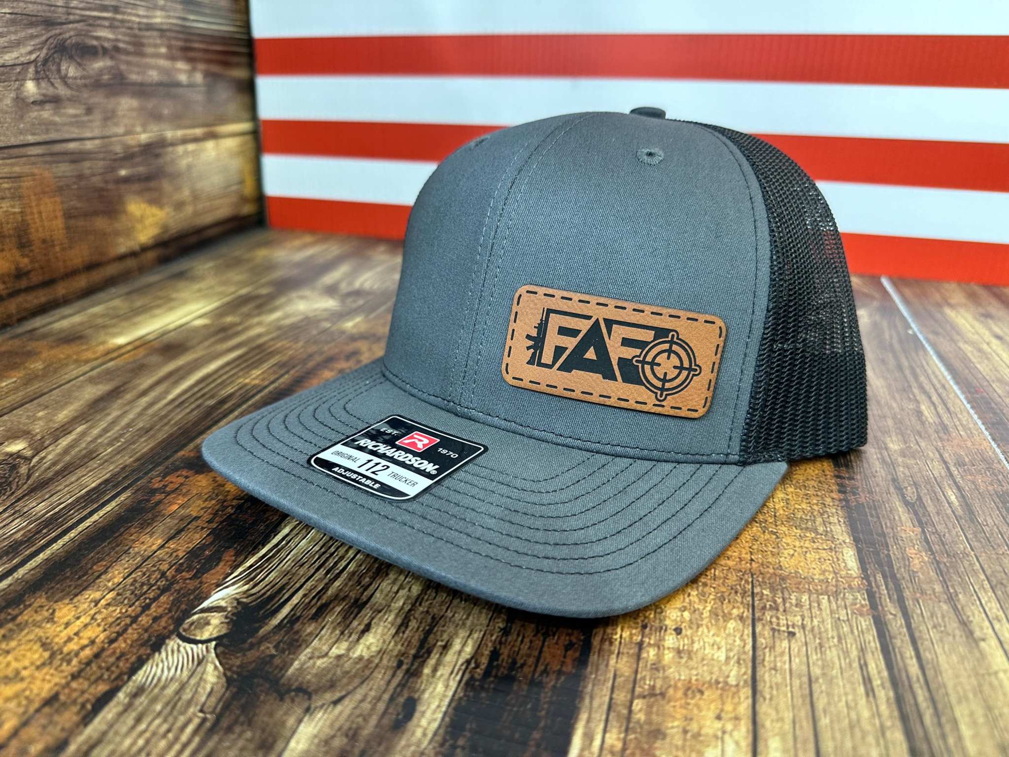 FAFO Hat with Leatherette Patch - F5 Custom Designs