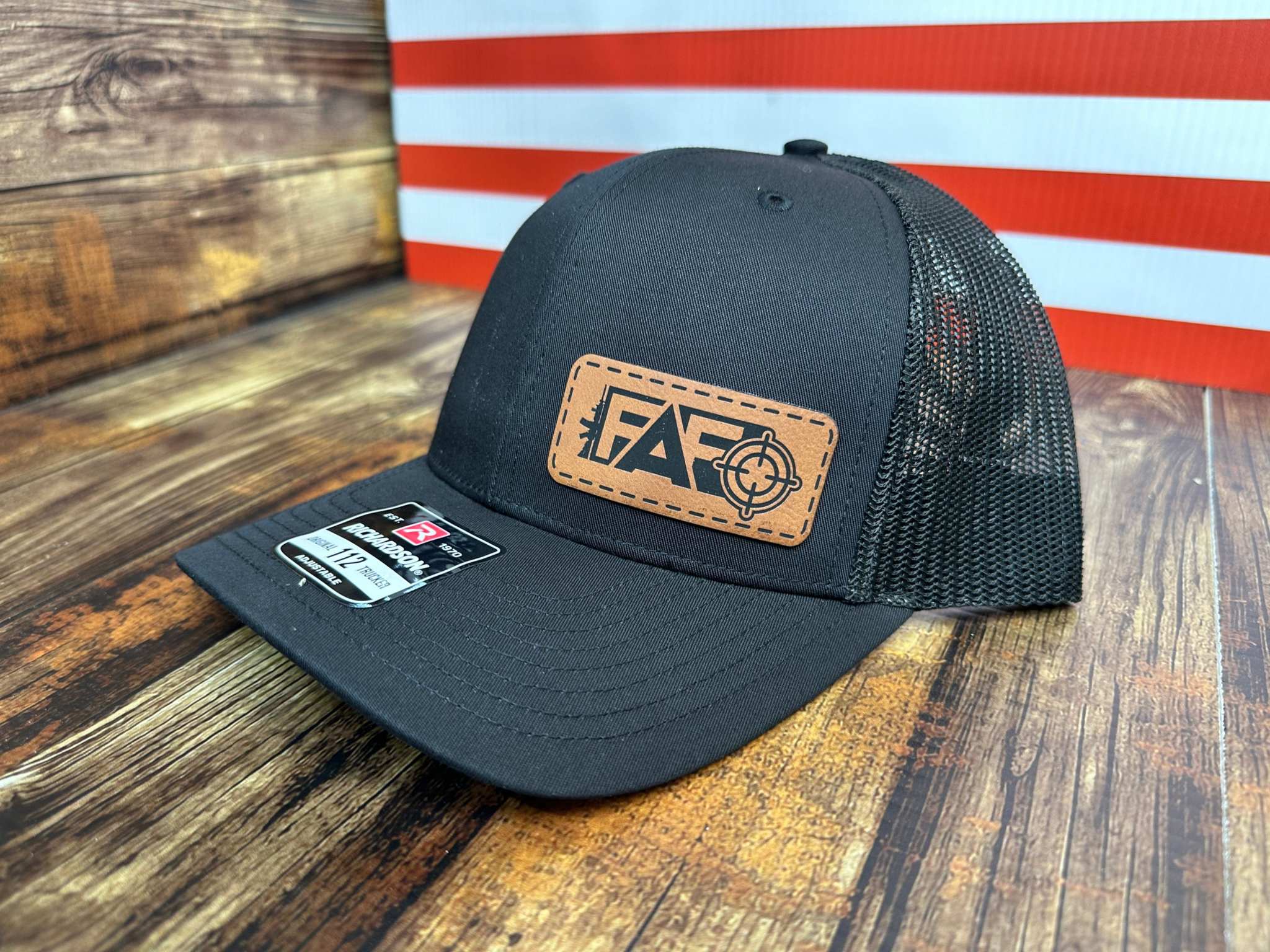 FAFO Hat with Leatherette Patch - F5 Custom Designs