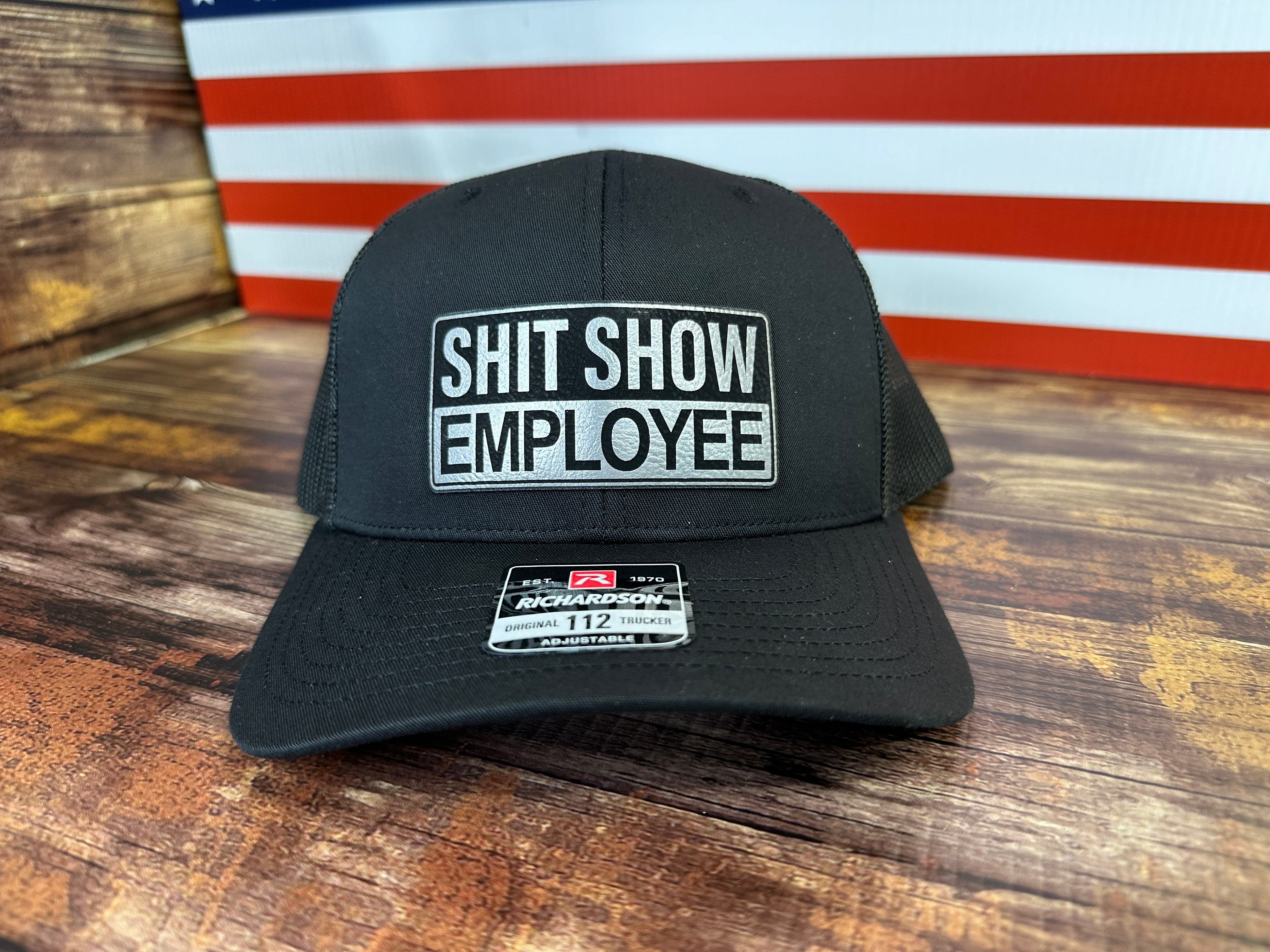 Shit Show Employee Patch Hat Richardson 112 Trucker Baseball Cap Baseball Cap Cotton - F5 Custom Designs