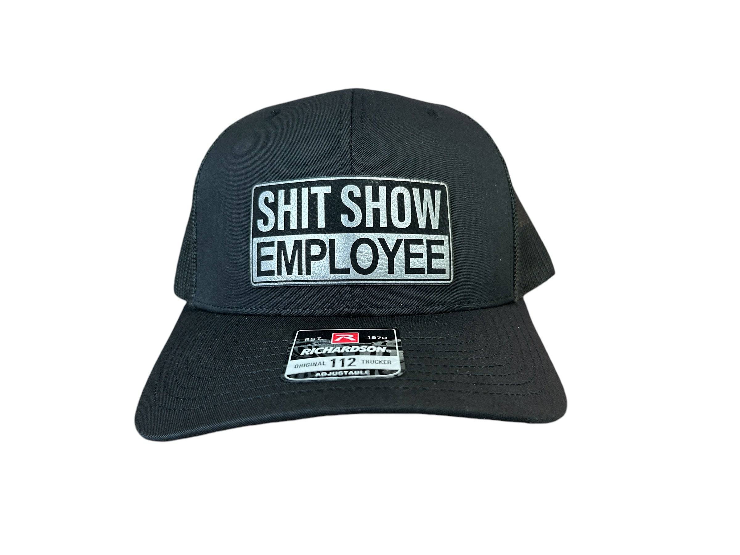 Shit Show Employee Patch Hat Richardson 112 Trucker Baseball Cap Baseball Cap Cotton - F5 Custom Designs