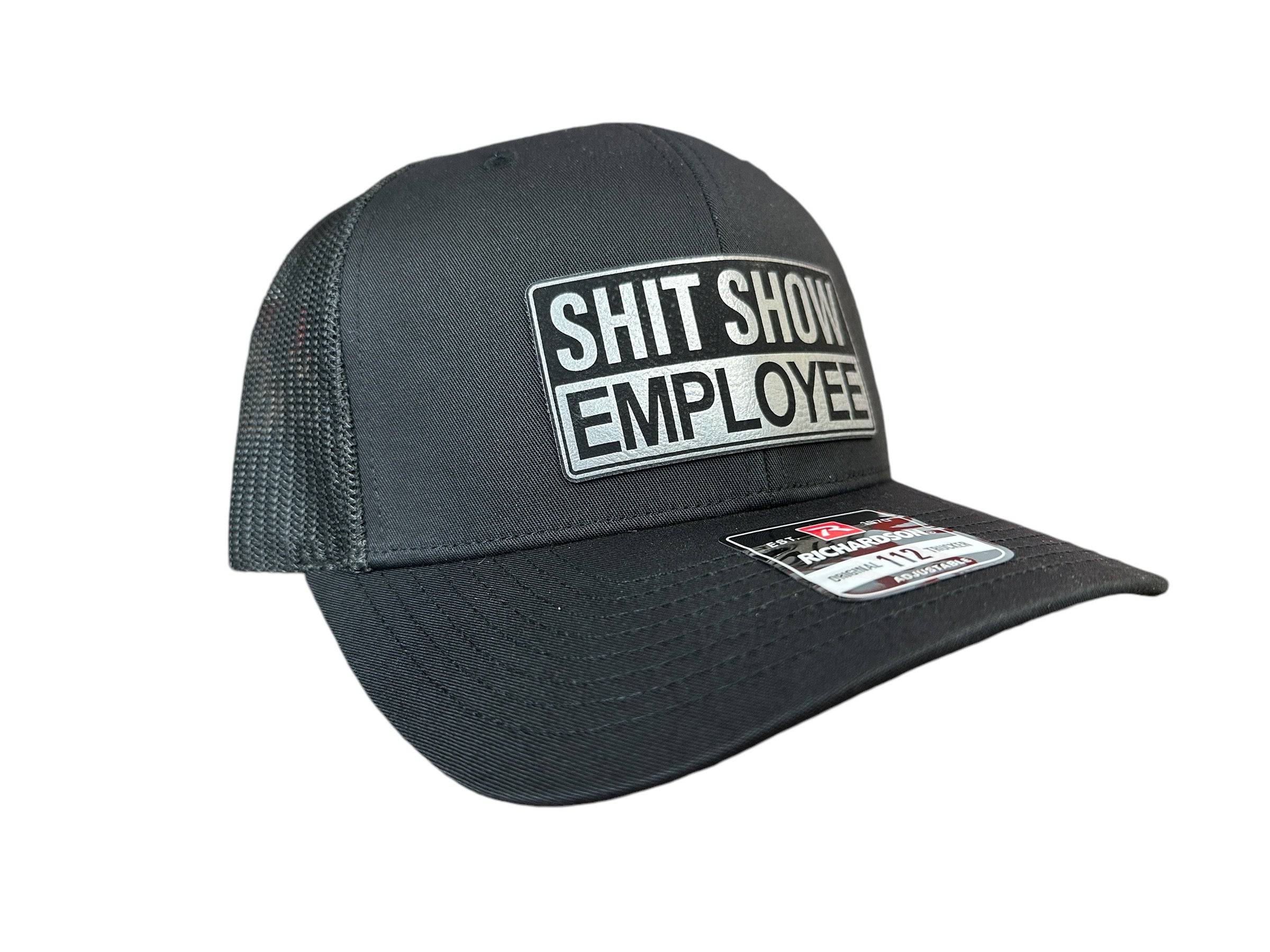 Shit Show Employee Patch Hat Richardson 112 Trucker Baseball Cap Baseball Cap Cotton - F5 Custom Designs