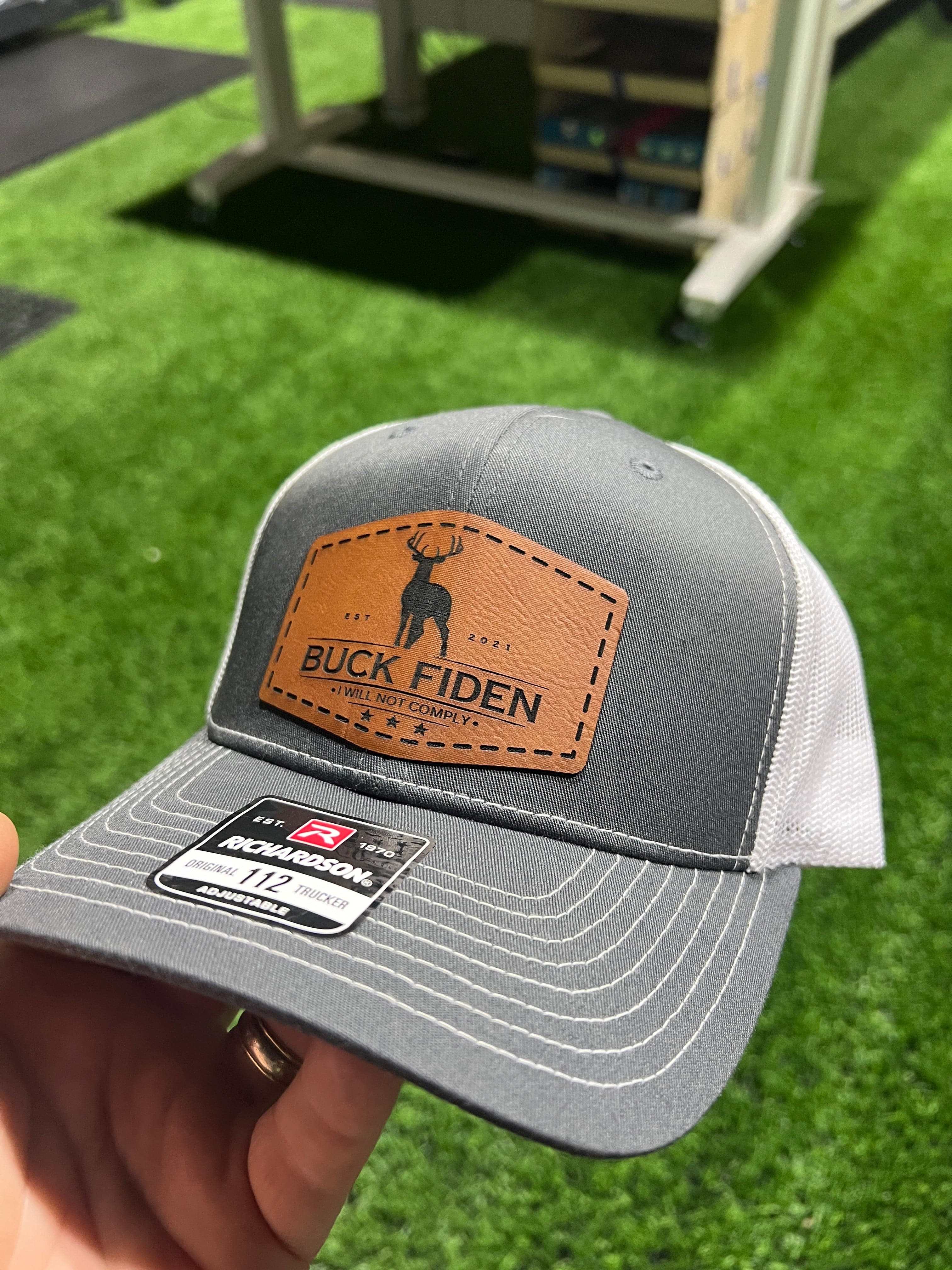 Buck Fiden Hat I Will Not Comply Patch Hat Richardson 112 Trucker Hat - F5 Custom Designs