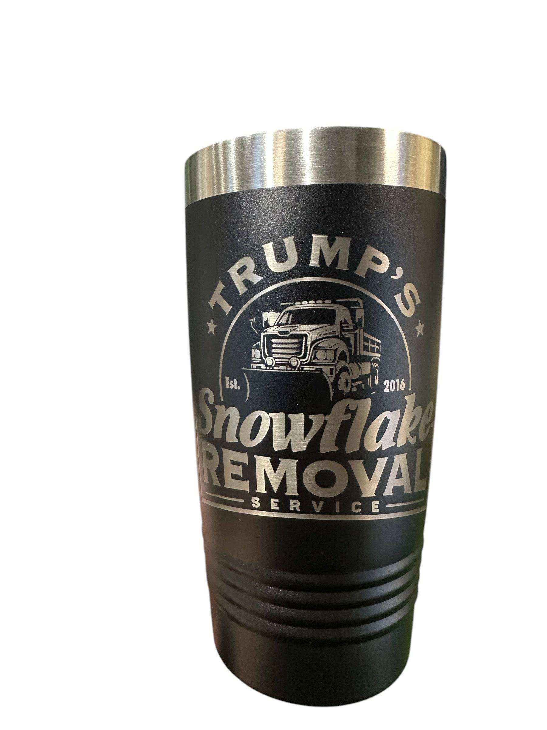 Trump Snowflake Removal Tumbler 20 oz Stainless Tumbler Patriotic Drinkware - F5 Custom Designs