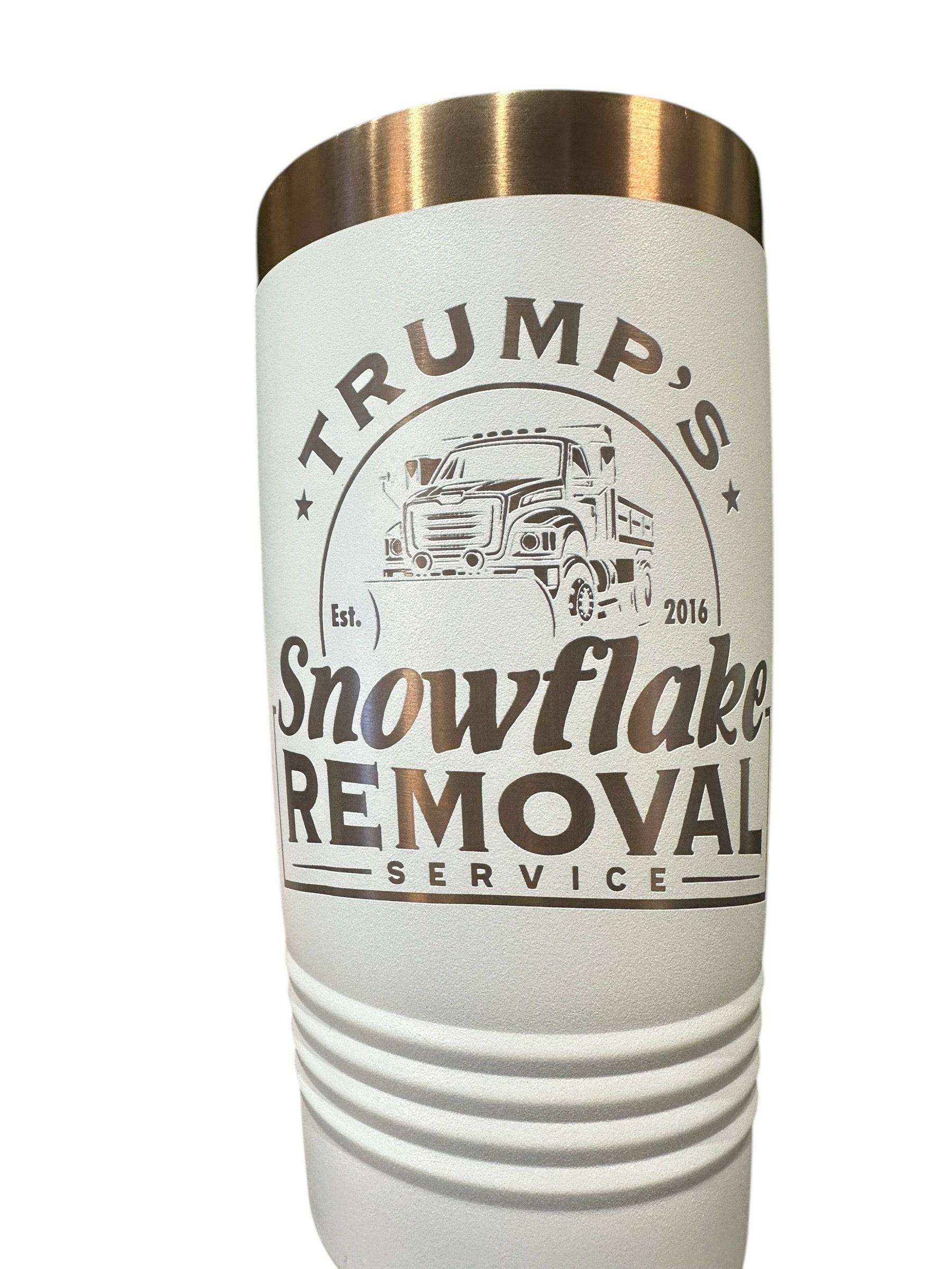 Trump Snowflake Removal Tumbler 20 oz Stainless Tumbler Patriotic Drinkware - F5 Custom Designs