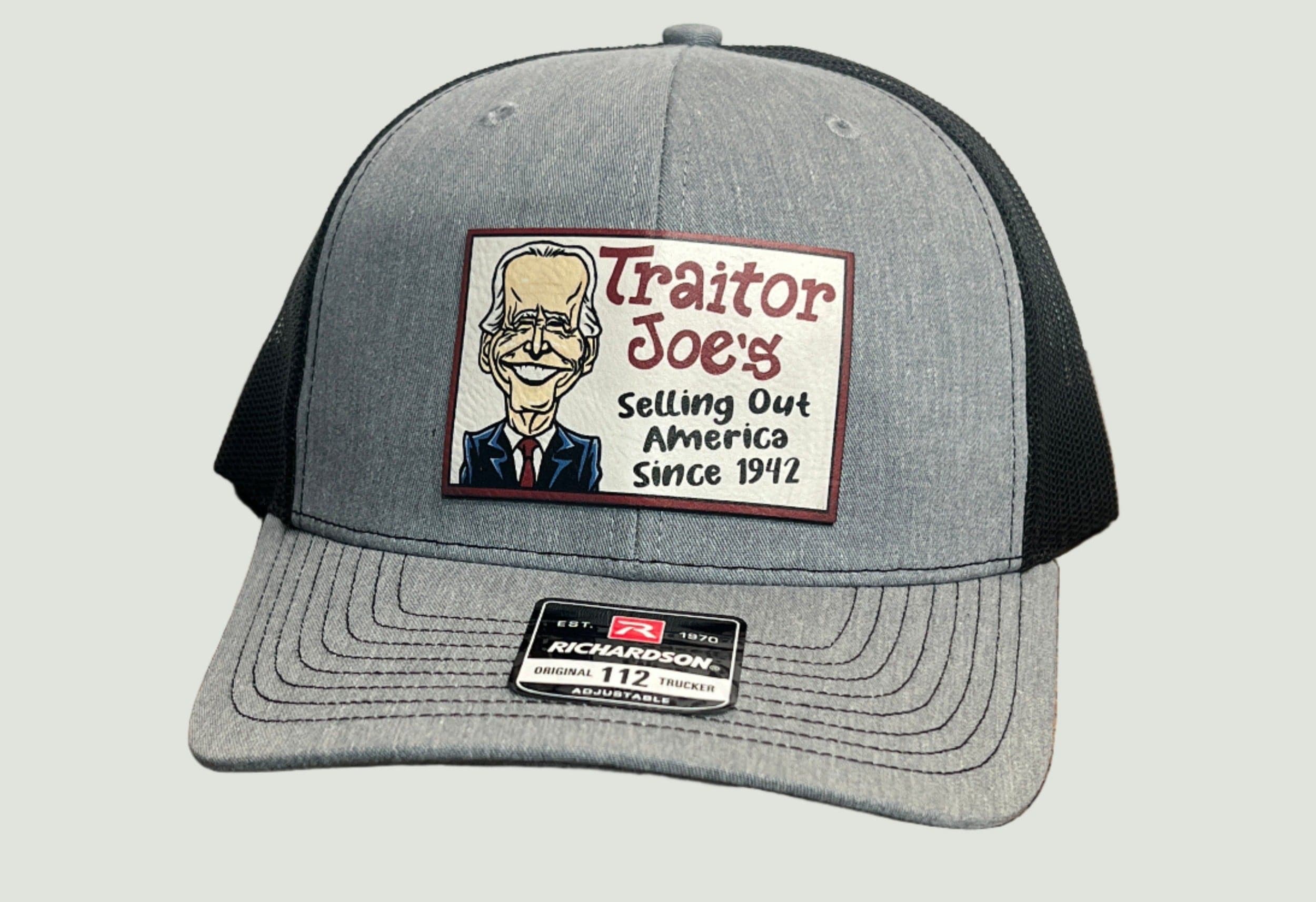 Traitor J’s Trucker Hat UV Printed Premium Leatherette FULL Color Patch on Richardson 112 Trucker Hat. - F5 Custom Designs