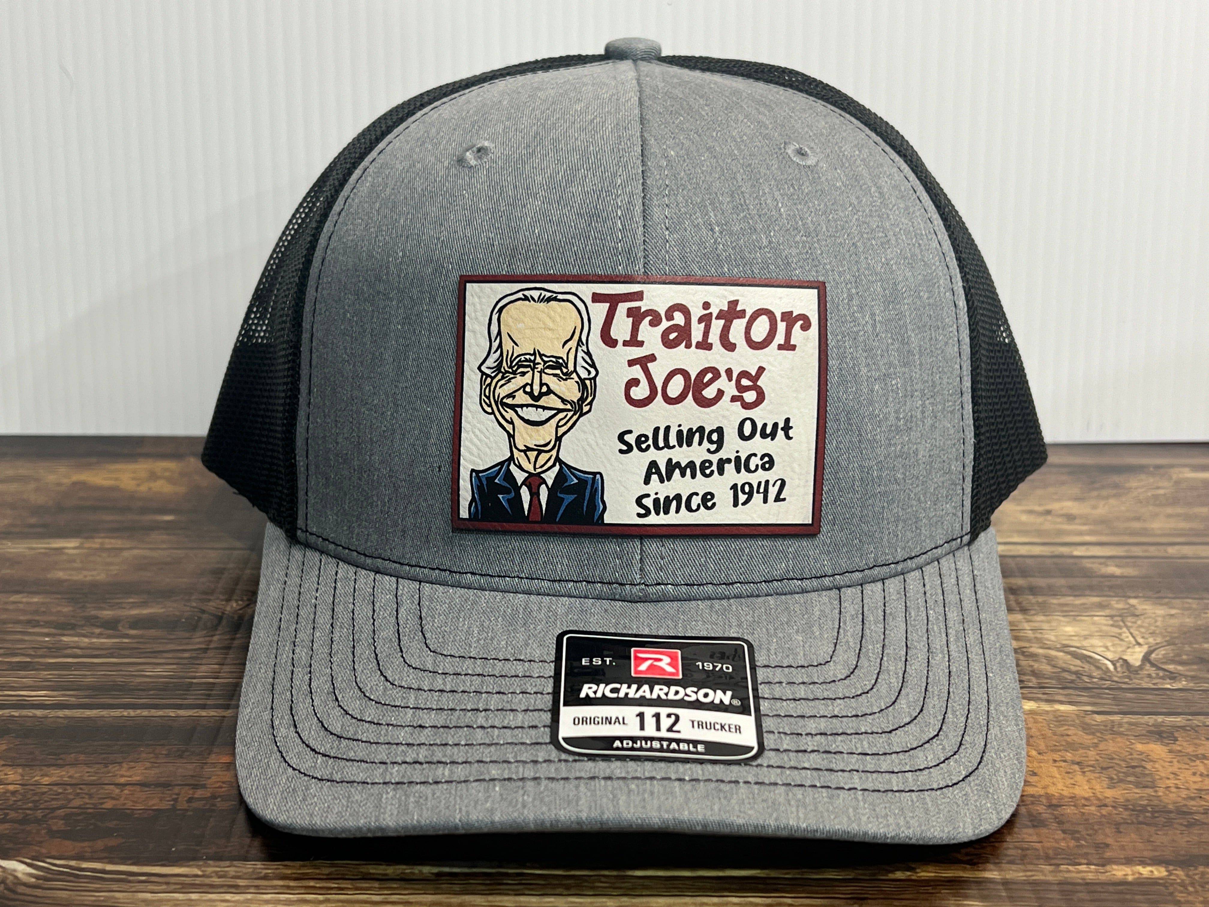Traitor J’s Trucker Hat UV Printed Premium Leatherette FULL Color Patch on Richardson 112 Trucker Hat. - F5 Custom Designs