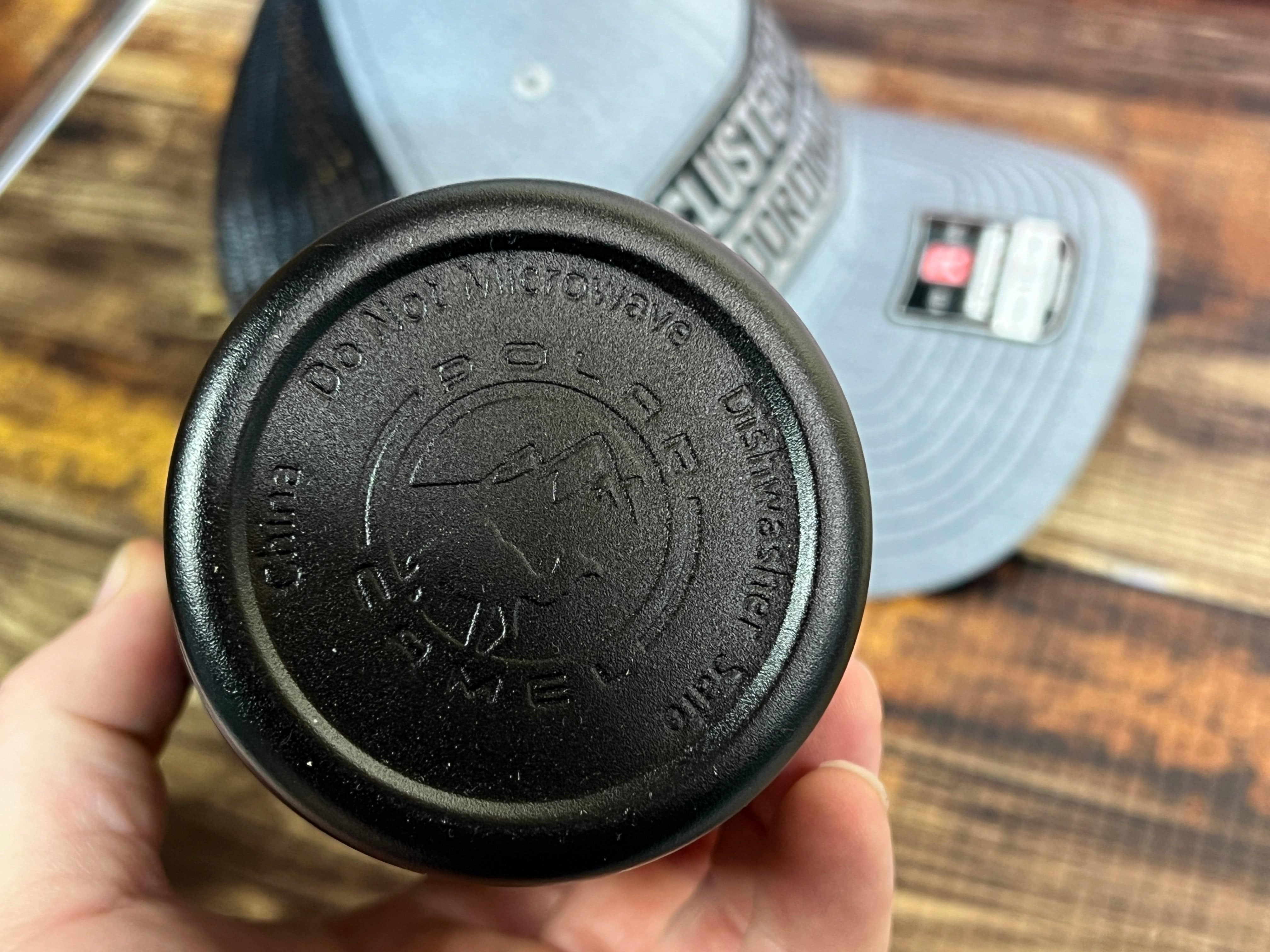 Clusterf*ck Coordinator Hat & Tumbler Combo Premium Leatherette Engraved Patch on a Richardson 112 Trucker Hat & 20 oz Polar Camel Tumbler - F5 Custom Designs