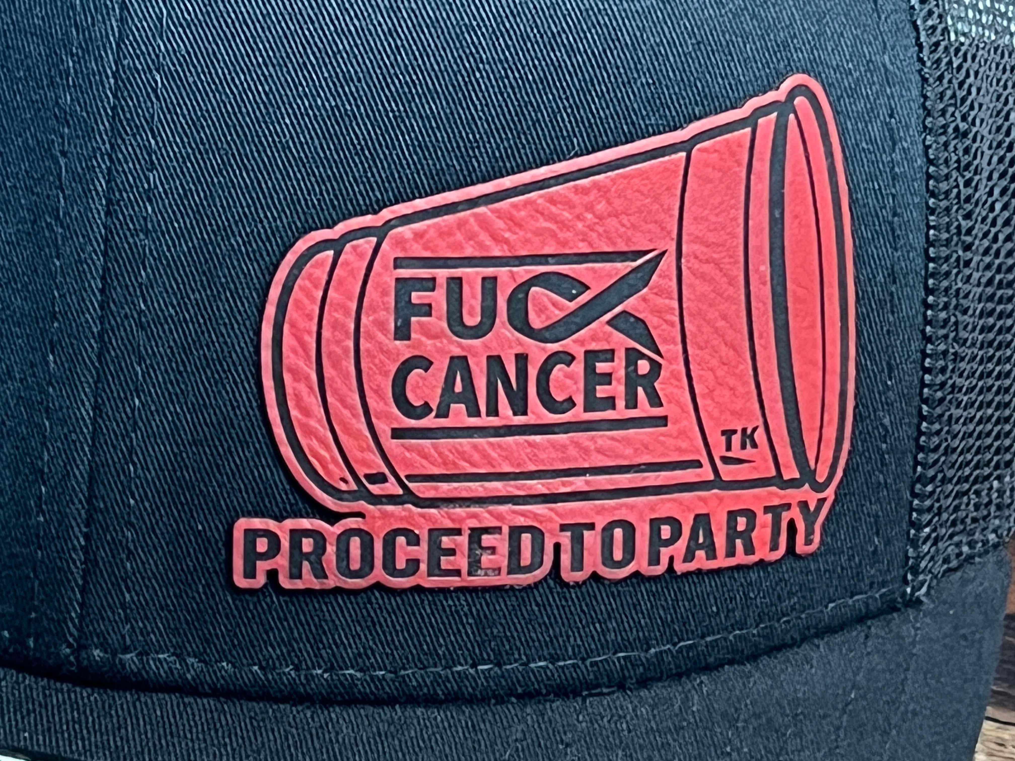 Red Solo Cup Hat with Premium Leatherette Patch on a Richardson 112 Trucker Hat. - F5 Custom Designs