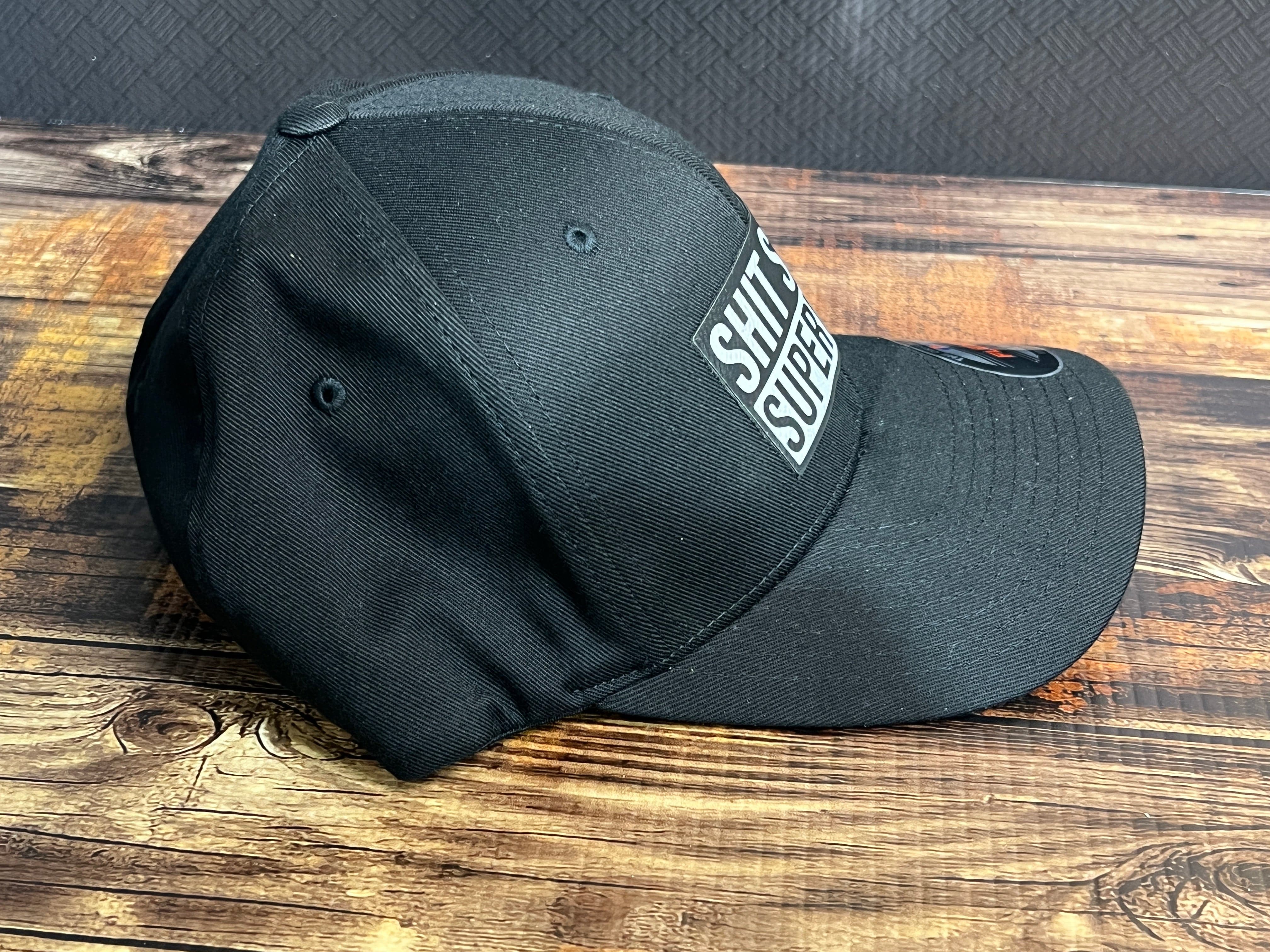 Shit Show Supervisor Hat with Premium Leatherette Patch on a Flexfit Patch Hat - F5 Custom Designs