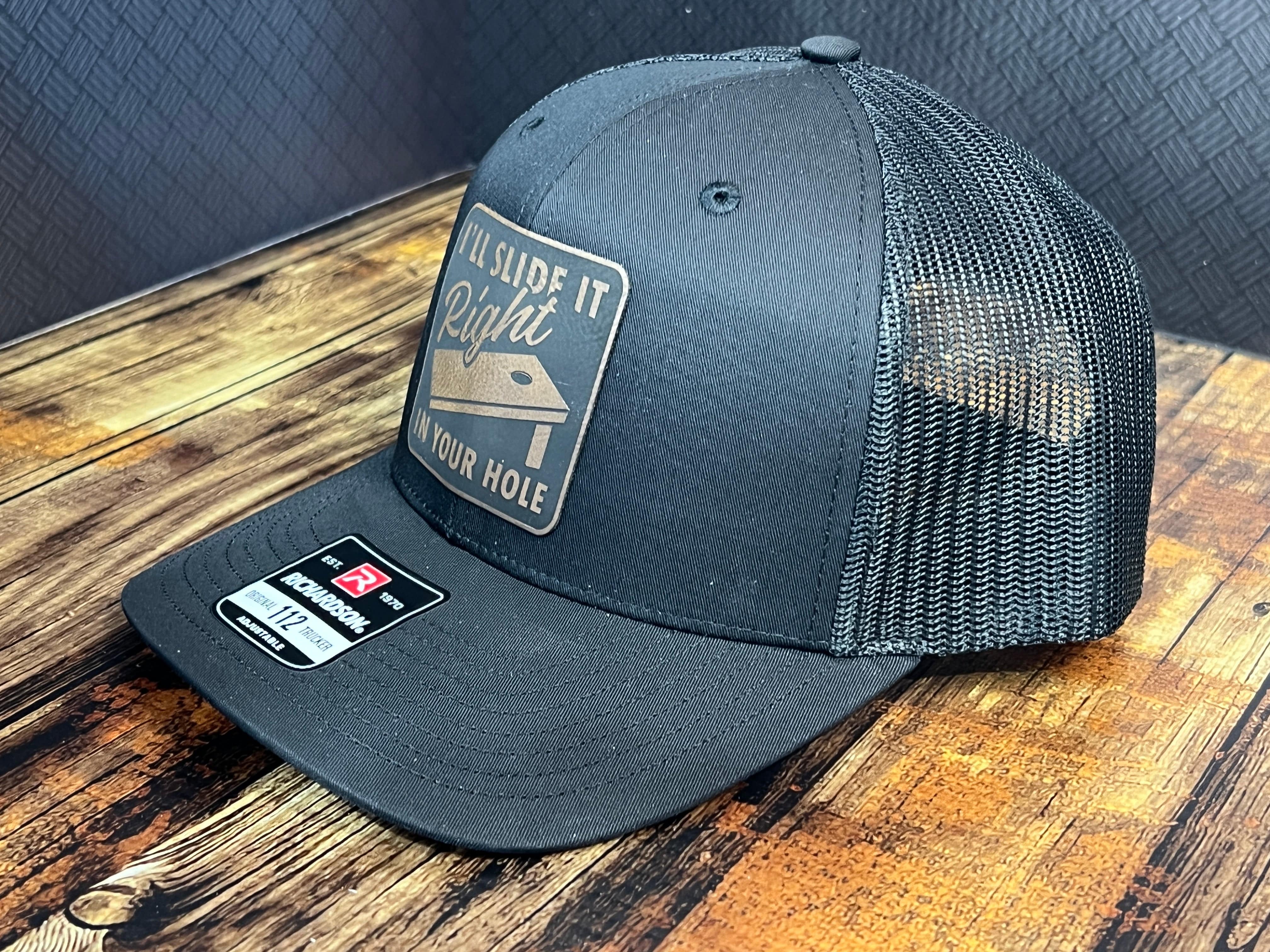 Cornhole Funny Patch on a Richardson 112 Trucker Hat Baseball Cap Summer Winter - F5 Custom Designs