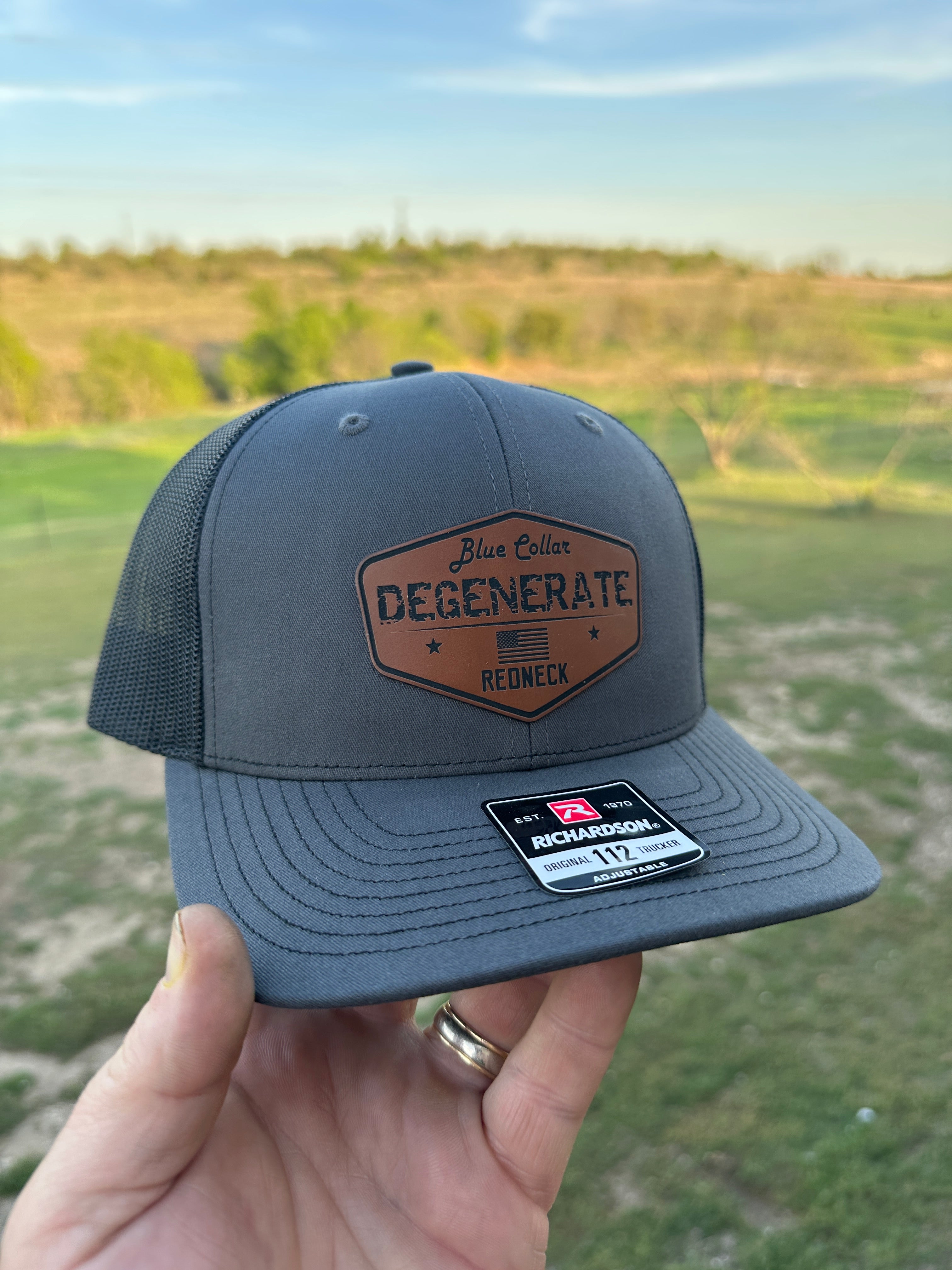 Blue Collar Degenerate Leather Patch Hat