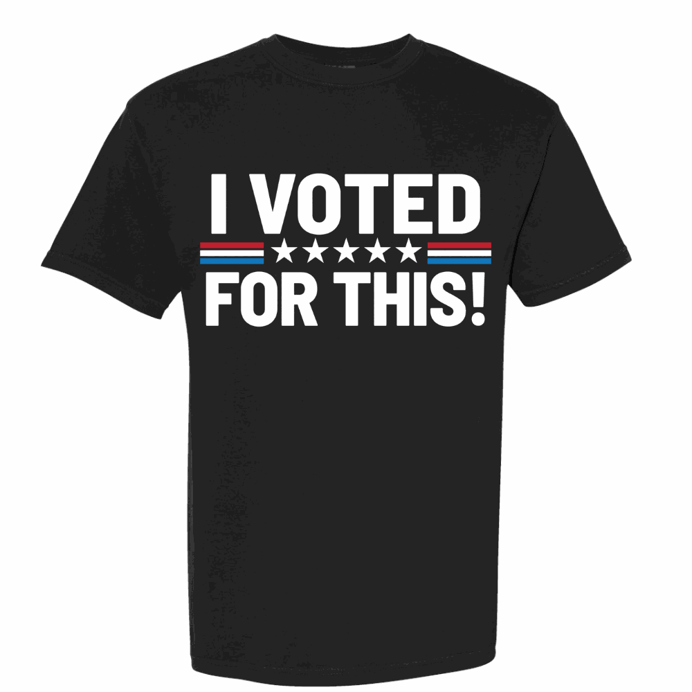 I Voted for This T-Shirt unisex cotton poly blend patriotic tee for ultimate pride