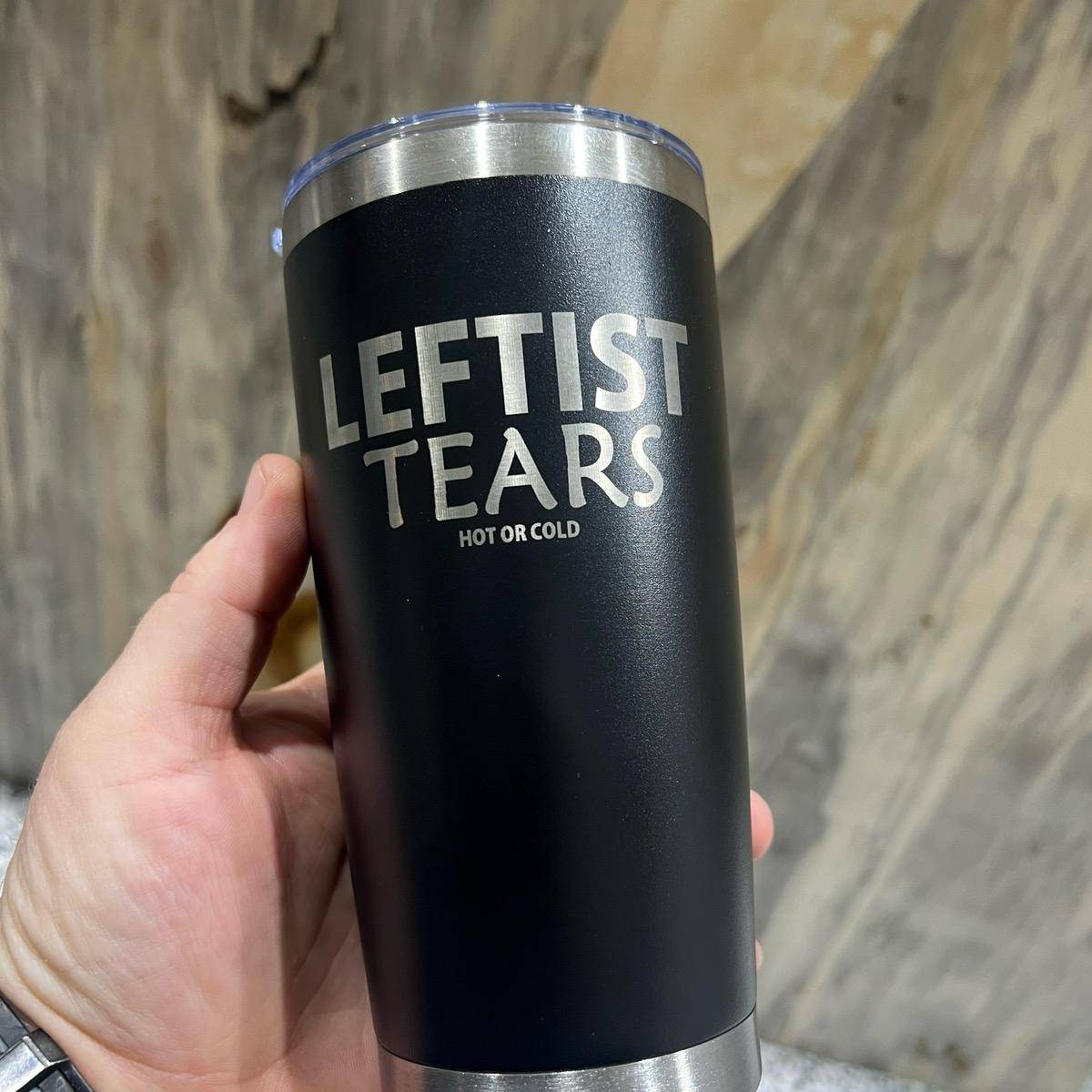 Leftist Tears 20oz Custom Tumbler Laser Engraved with Leftist Tears Drinkware Flasks Water Bottles Mug Portable - F5 Custom Designs