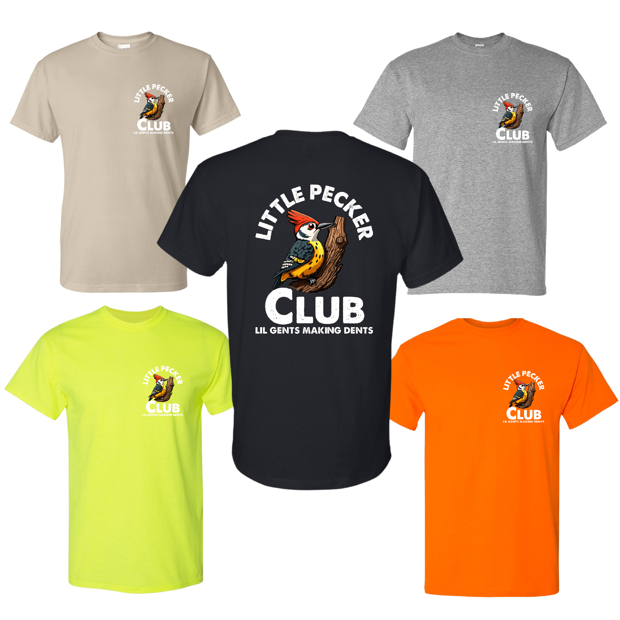 Little Pecker Club Shirt Big Dents T-Shirt - DryBlend Moisture Wicking High Quality TShirt Funny Shirt Adult Tee Genx - F5 Custom Designs