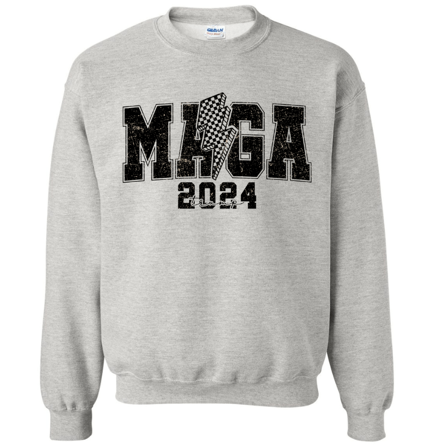 MAGA 2024 Make America Great Again Sweatshirt Softstyle Cotton/Poly blend, High Quality - F5 Custom Designs