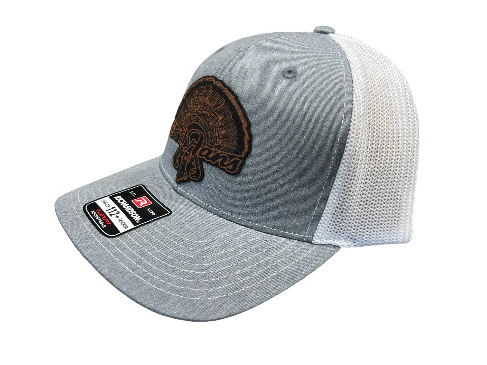 OnlyFans Leatherette Patch on a Richardson 112 Trucker Hat Turkey Hunter Baseball - F5 Custom Designs