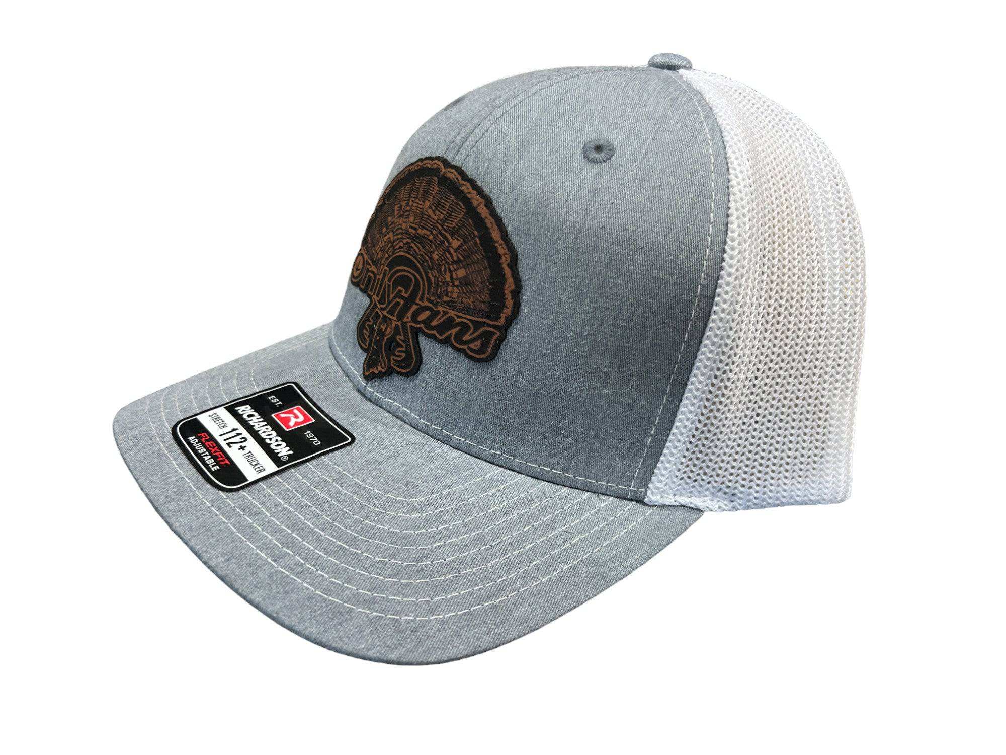 OnlyFans Leatherette Patch on a Richardson 112 Trucker Hat Turkey Hunter Baseball - F5 Custom Designs