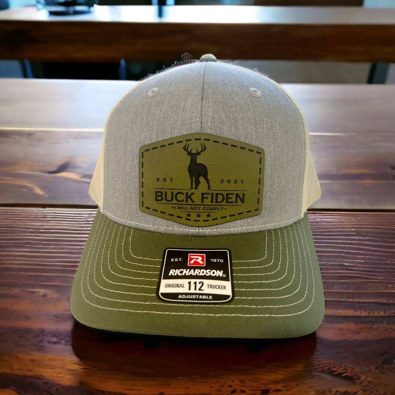 Buck Fiden Hat I Will Not Comply Patch Hat Richardson 112 Trucker Hat - F5 Custom Designs