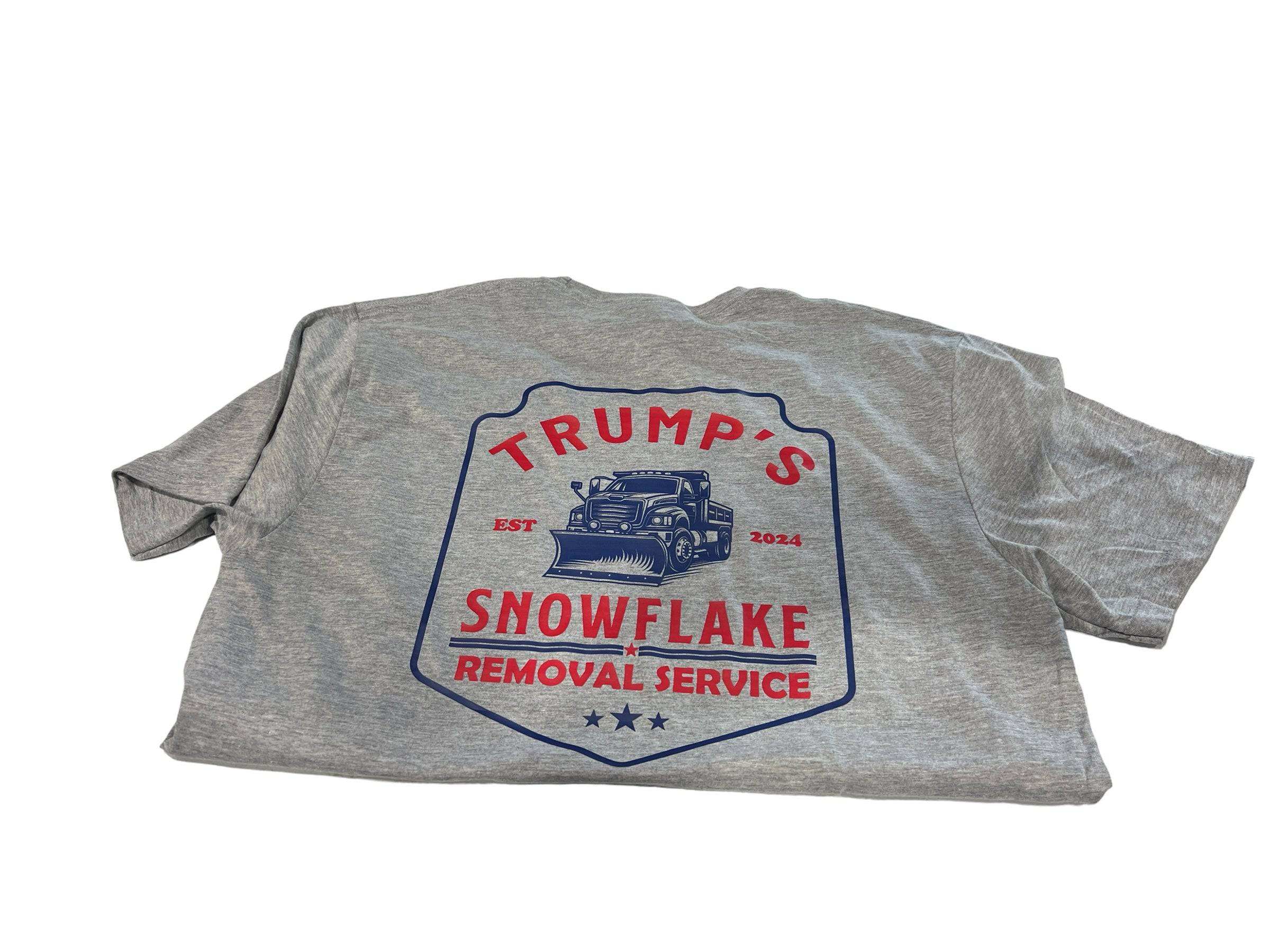 Trump Snowflake Removal Service 2024 Shirt DryBlend Unisex Genx TShirt Funny Shirt - F5 Custom Designs