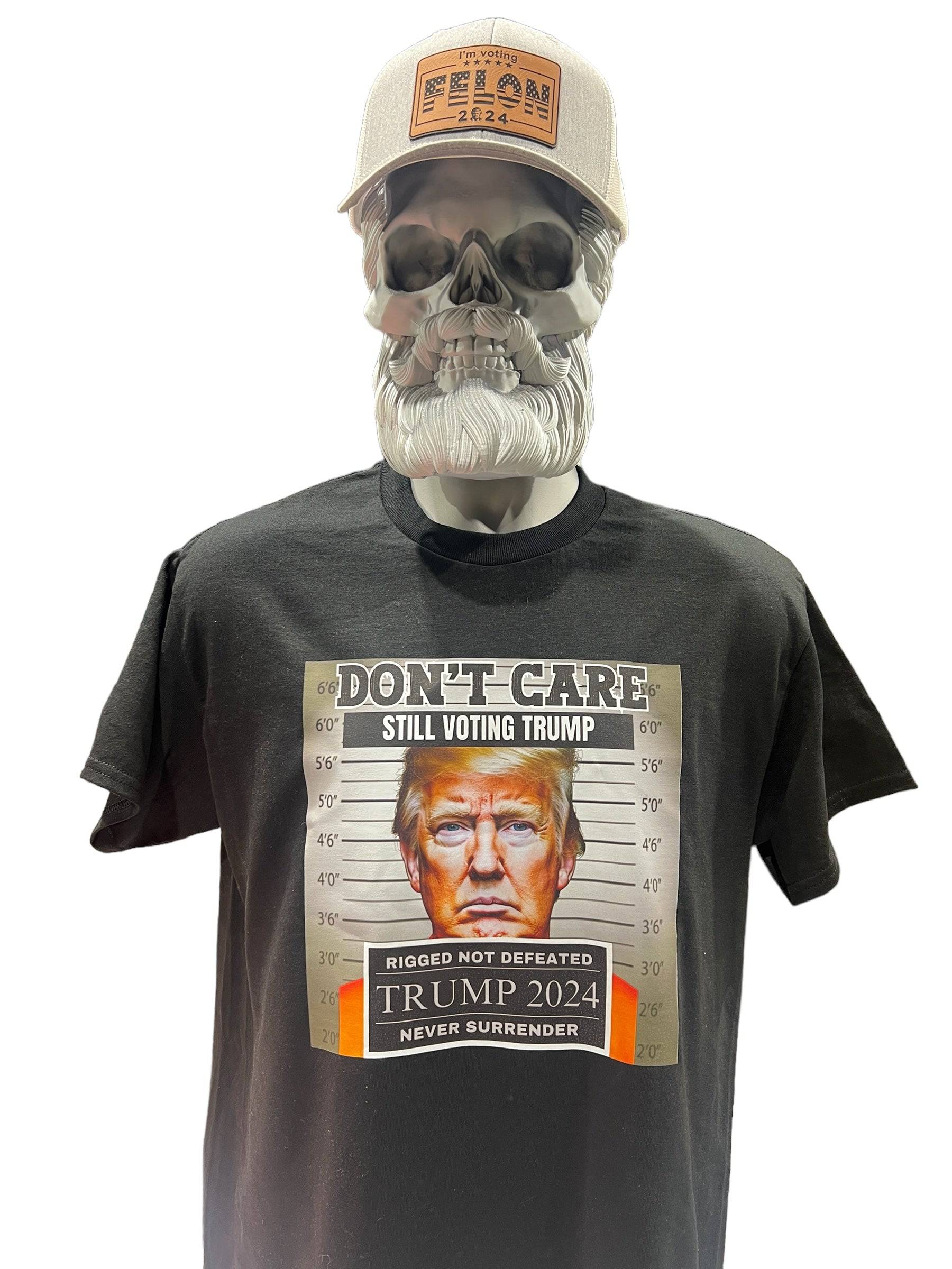 Don't Care Still Voting for Trump 2024 Felon T-Shirt - DryBlend Moisture Wicking High Quality Unisex TShirt Funny Shirt Unisex Shirt GenX Shirt - F5 Custom Designs