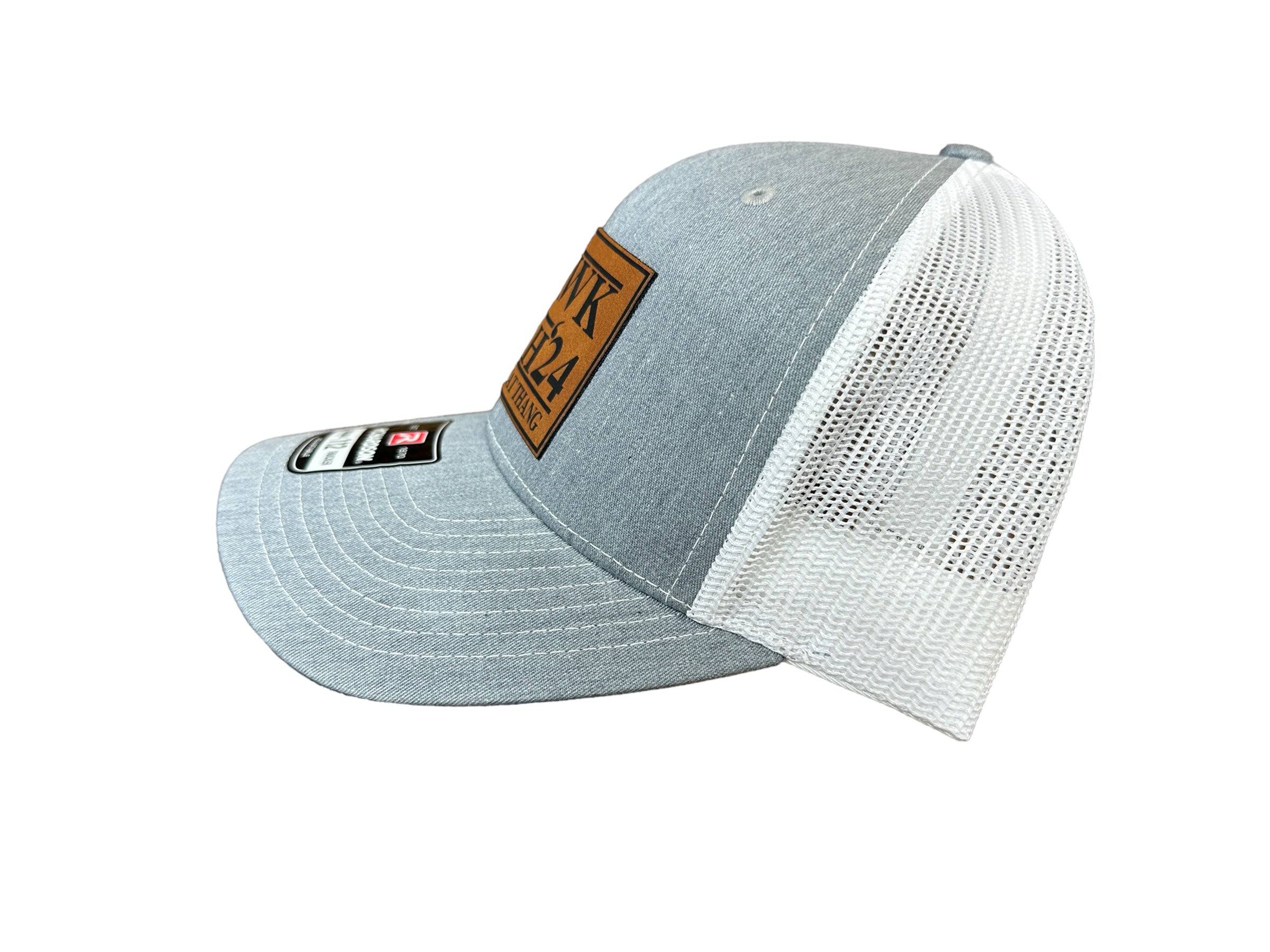 Hawk Tuah Spit on That Thang 2024 Trucker Hat Premium Leatherette Patch on Richardson 112 Trucker Hat Funny Hat GenX Hat Adult Hat Best Selling Hat - F5 Custom Designs