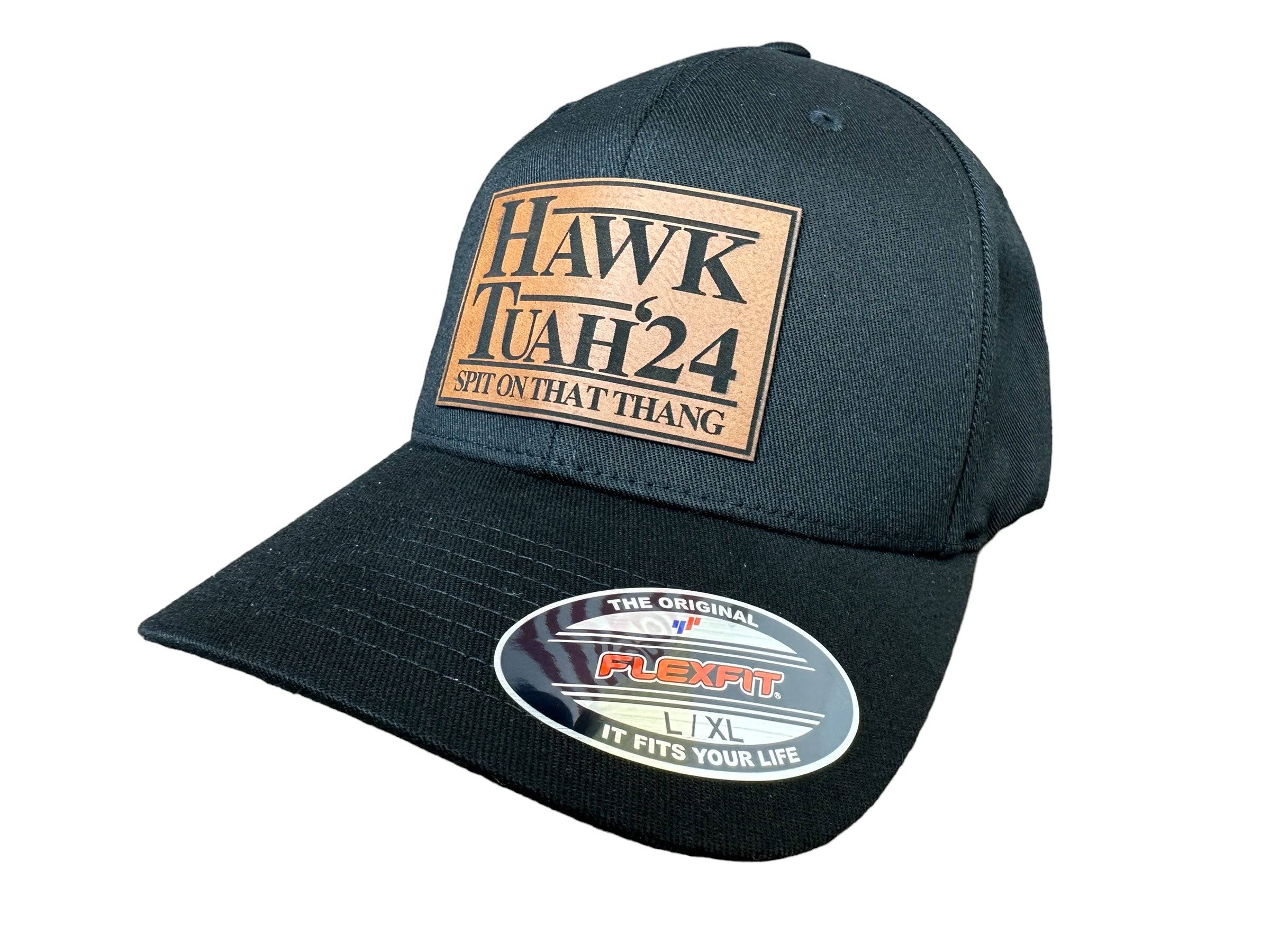 Hawk Tuah Spit on That Thang 2024 Trucker Hat Premium Leatherette Patch on Richardson 112 Trucker Hat Funny Hat GenX Hat Adult Hat Best Selling Hat - F5 Custom Designs