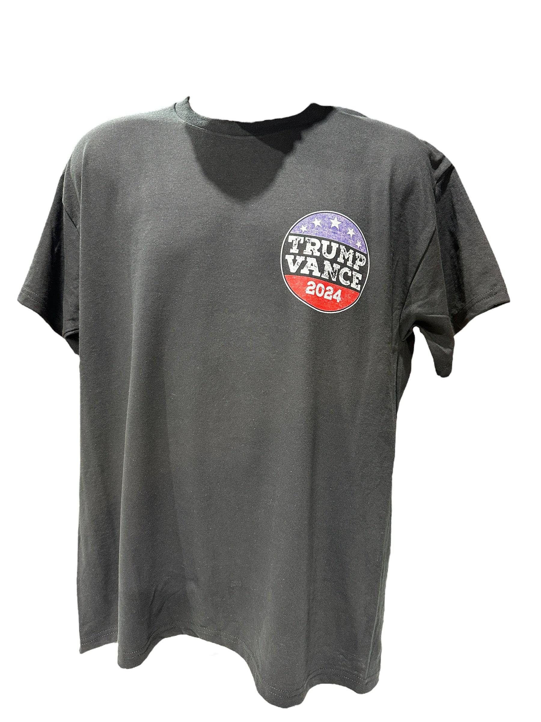 Trump Vance Vintage (Round) 2024 T-Shirt - DryBlend Moisture Wicking High Quality TShirt Funny Shirt Unisex shirt GenX Shirt - F5 Custom Designs