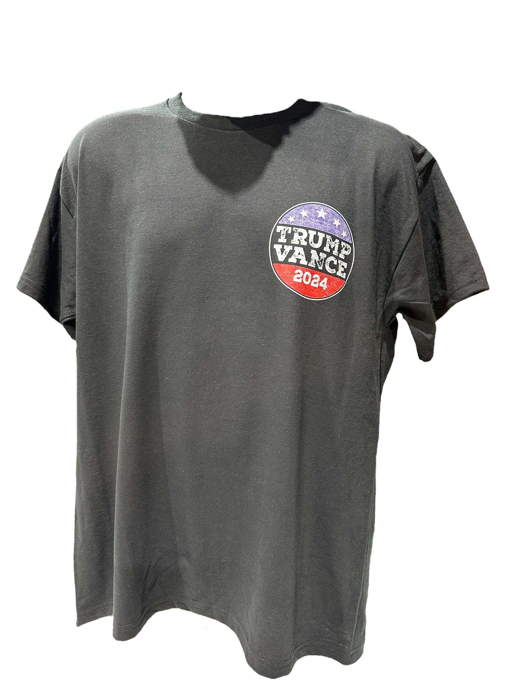 Trump Vance Vintage (Round) 2024 T-Shirt - DryBlend Moisture Wicking High Quality TShirt Funny Shirt Unisex shirt GenX Shirt - F5 Custom Designs