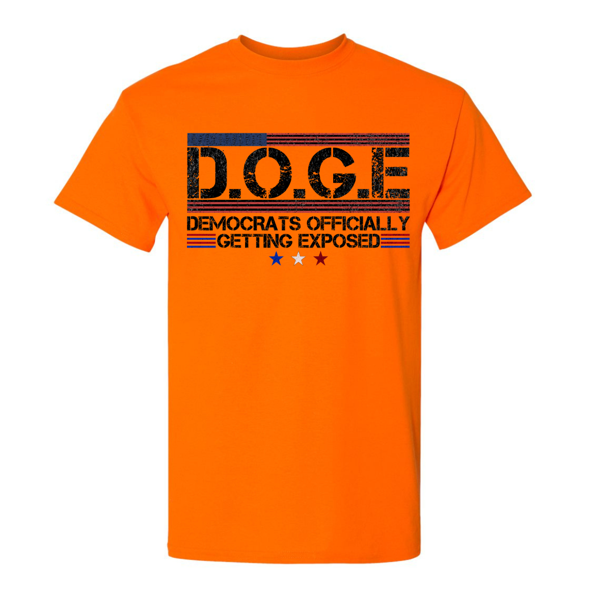 Doge Shirt – Democrats Officially Getting Exposed Cotton Poly Dry Blend DOGE T-Shirt Great MAGA GIft Genx Unisex