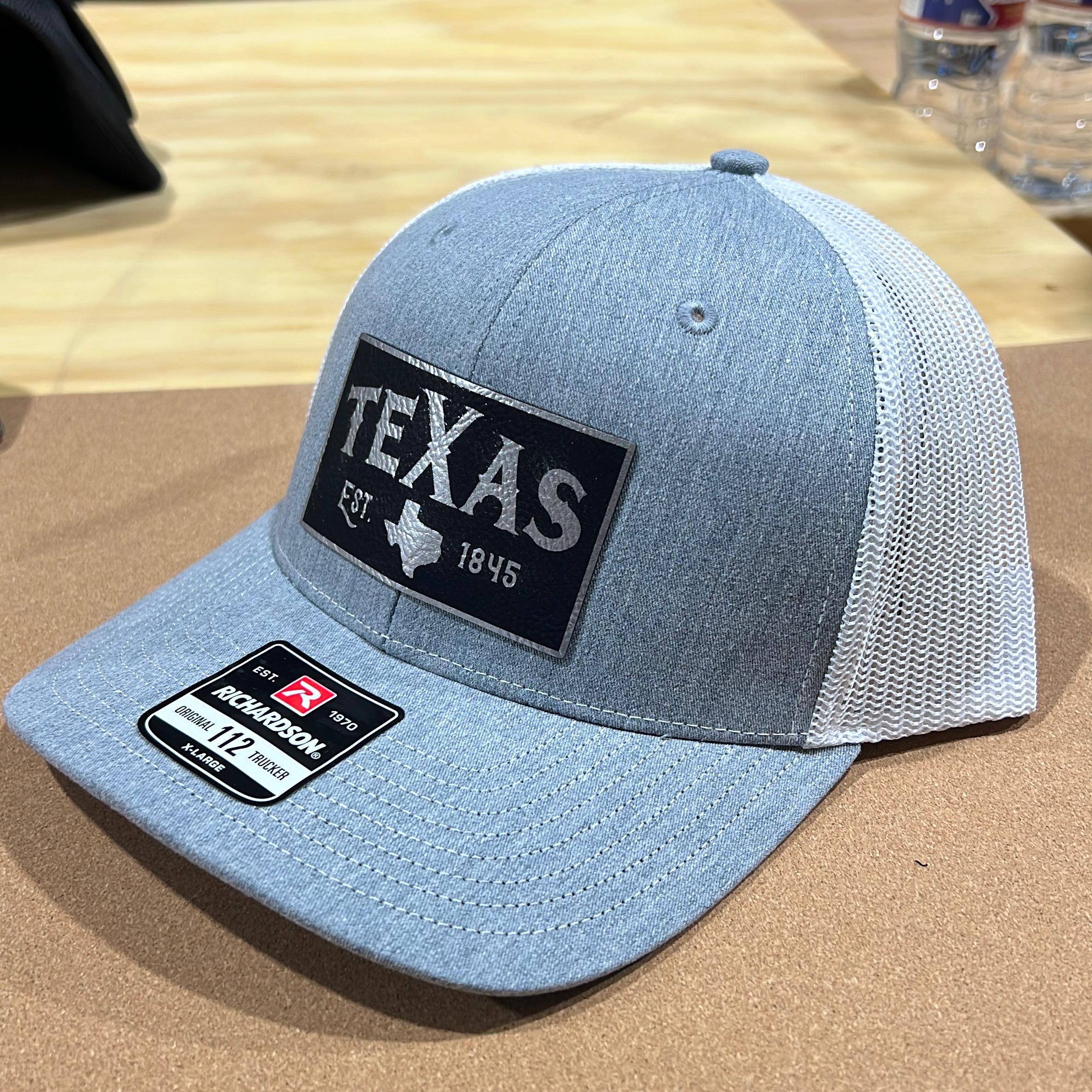 Custom Texas Patch Hat on Richardson 112 Trucker Hat - F5 Custom Designs