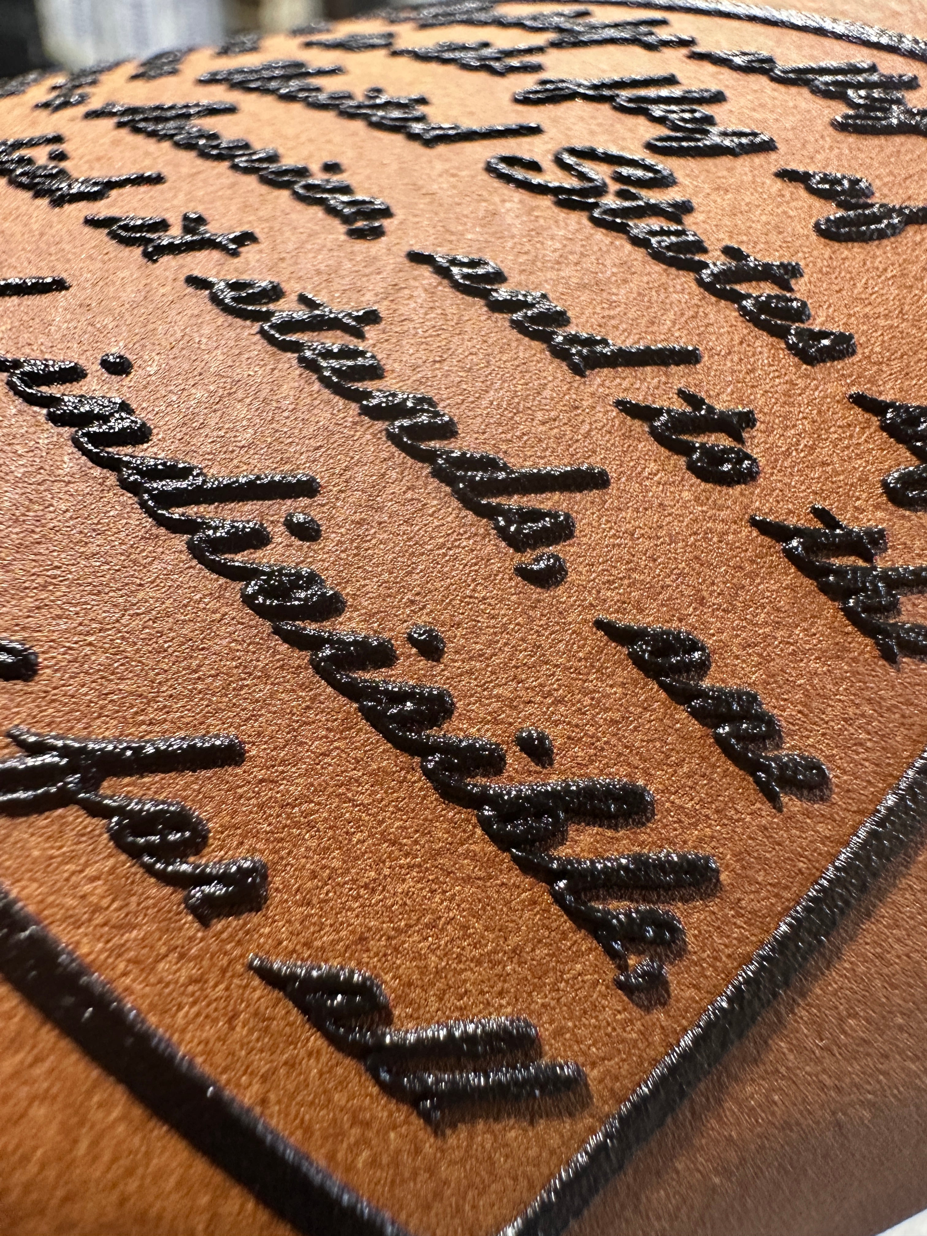 Texture Built UV Printed Leatherette Patch