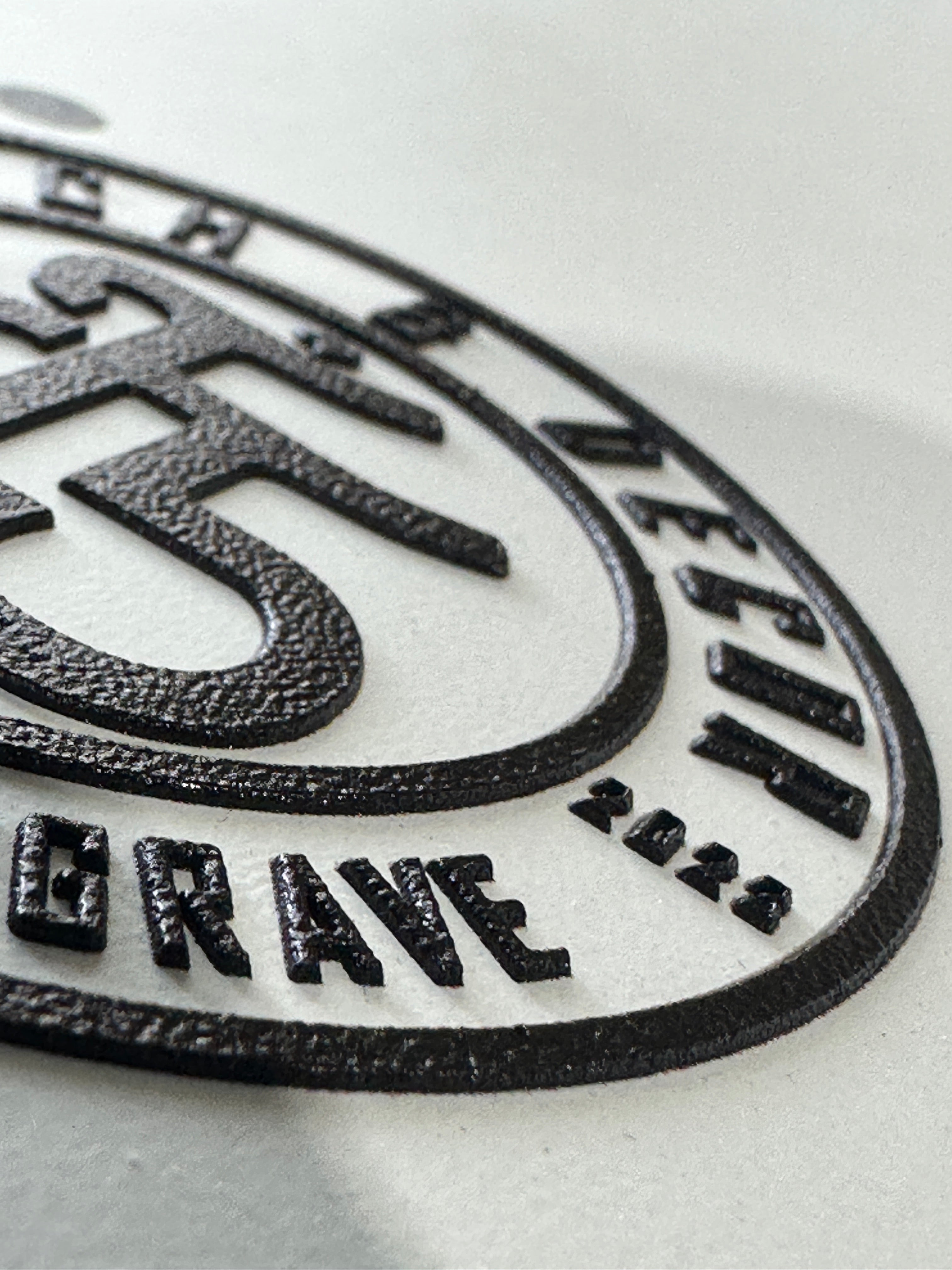 Texture Built UV Printed Leatherette Patch