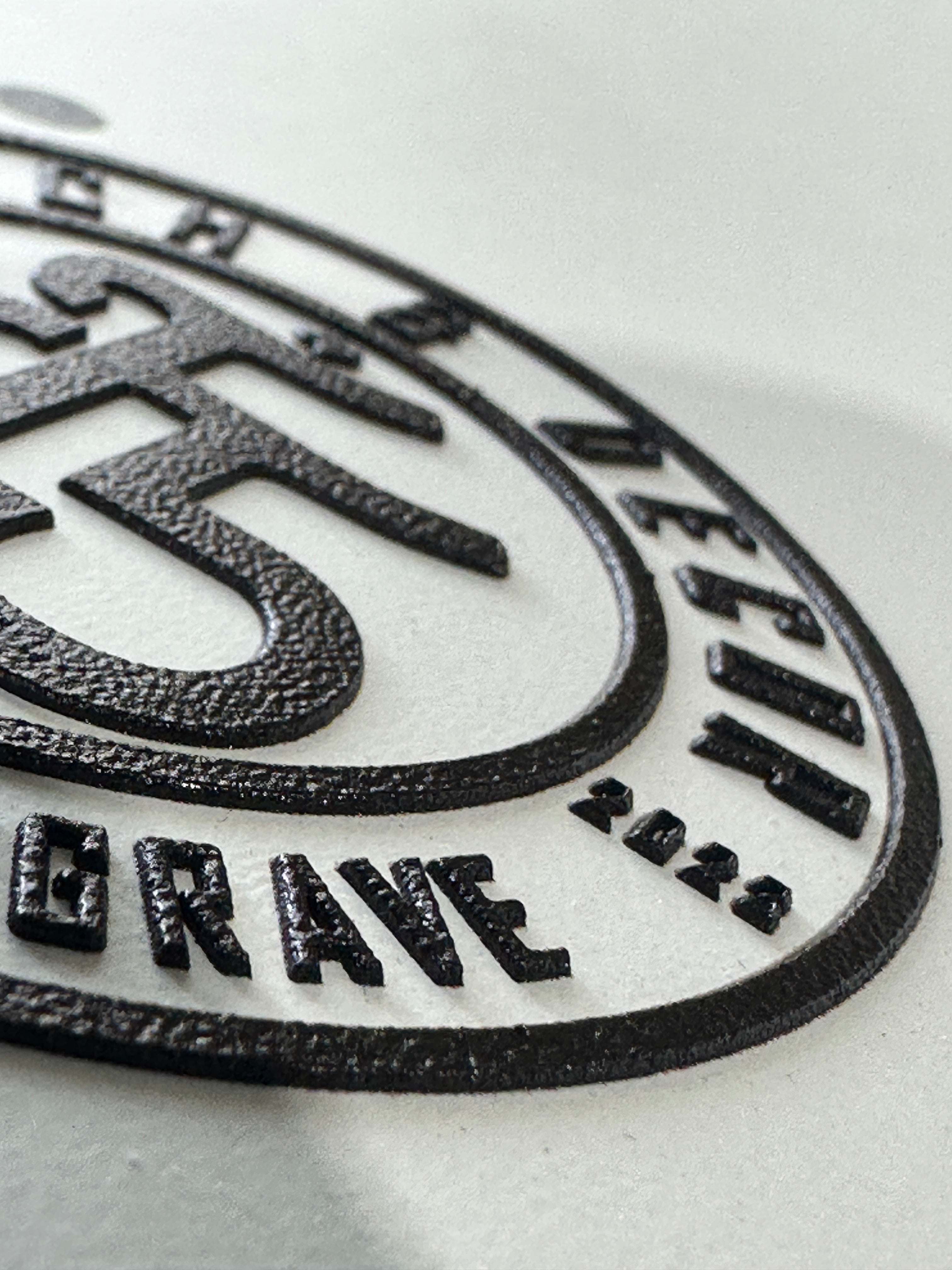 Texture Built UV Printed Leatherette Patch