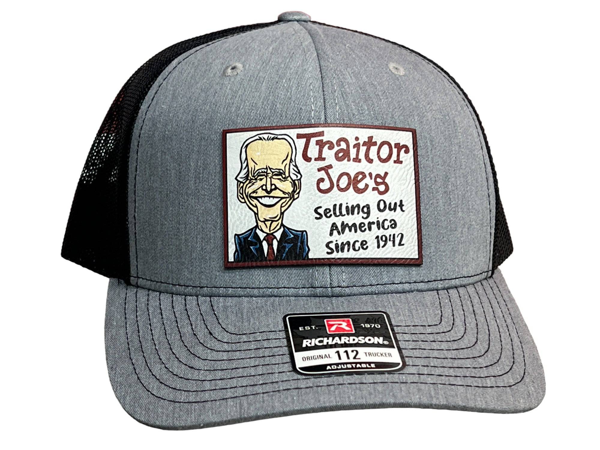 Traitor J’s Trucker Hat UV Printed Premium Leatherette FULL Color Patch on Richardson 112 Trucker Hat. - F5 Custom Designs