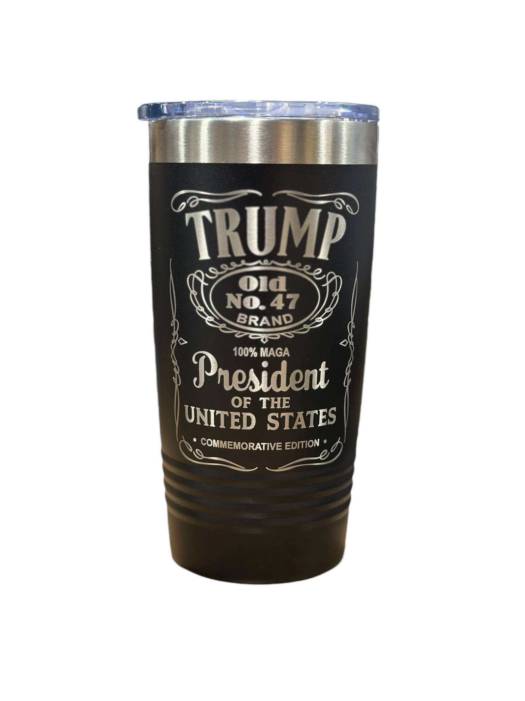 Trump 47 Tumbler POTUS Commemorative 20 oz Stainless Tumbler Collectors Piece - F5 Custom Designs