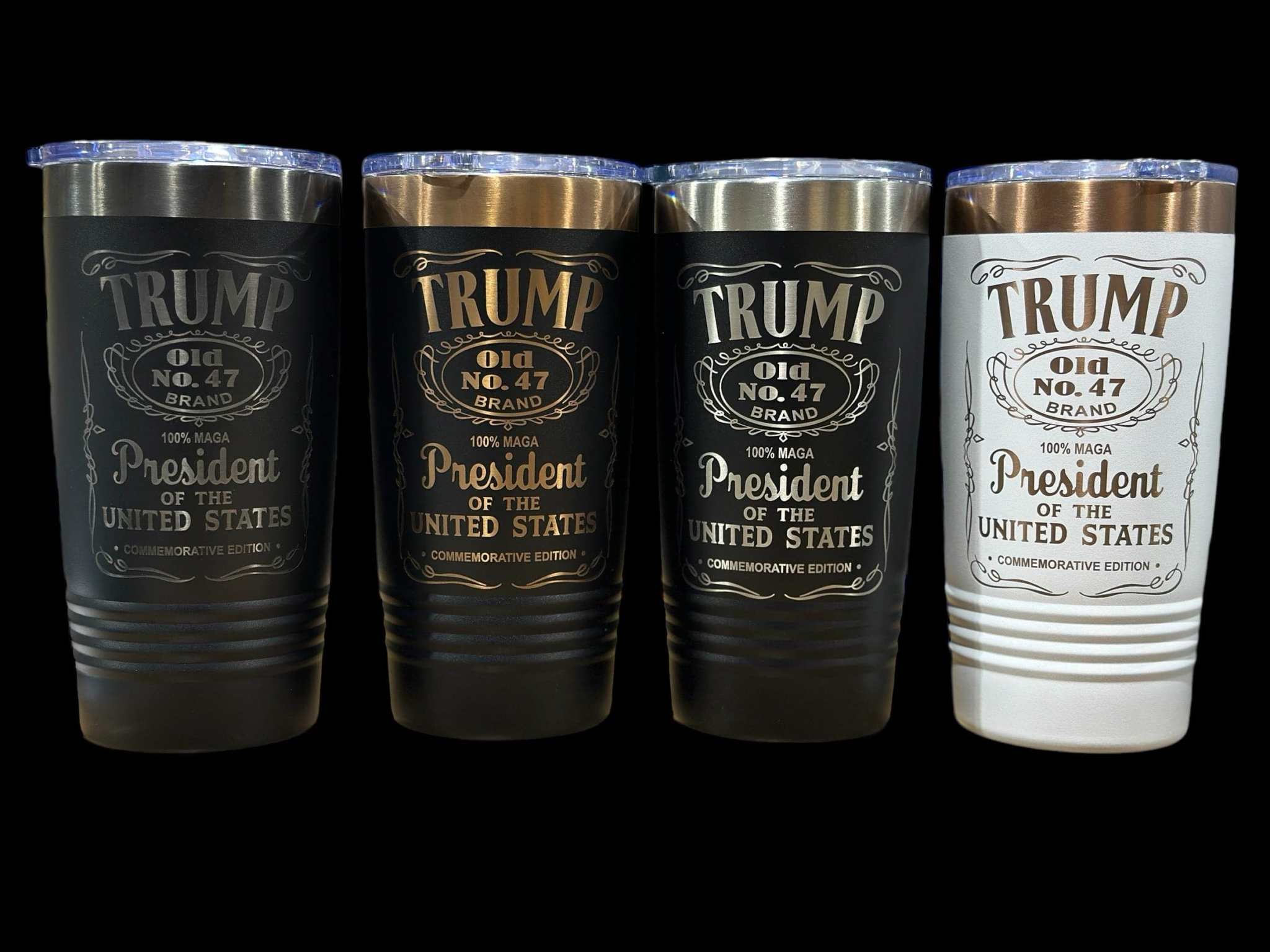 Trump 47 Tumbler POTUS Commemorative 20 oz Stainless Tumbler Collectors Piece - F5 Custom Designs