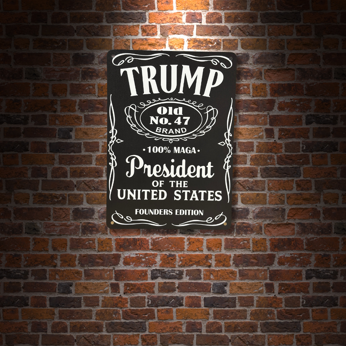Vintage Trump 47 POTUS Commemorative Collectors Piece Aluminum UV Printed Sign Premium Quality Decor Man cave Decor Funny Signs Yard Art Historic