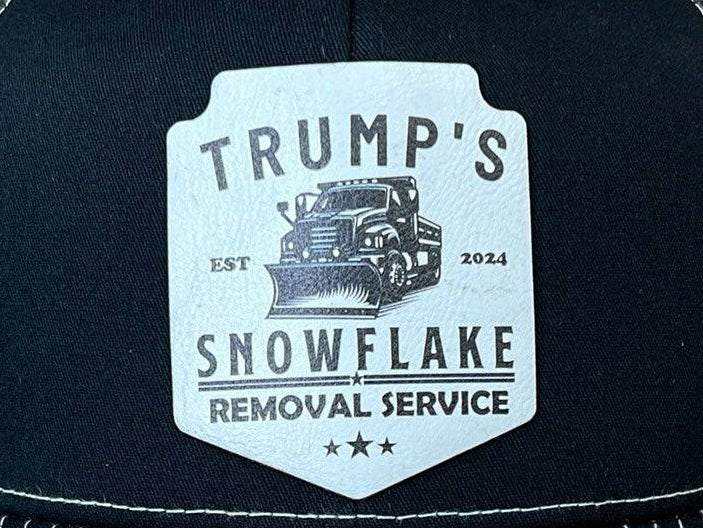 Trump Snowflake Removal Service UV printed leatherette patch hat