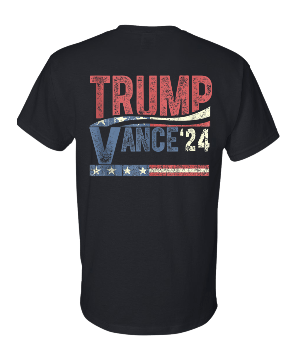 Trump Vance Vintage 2024 T-Shirt - DryBlend Moisture Wicking High Quality TShirt Funny Shirt Unisex shirt GenX Shirt - F5 Custom Designs