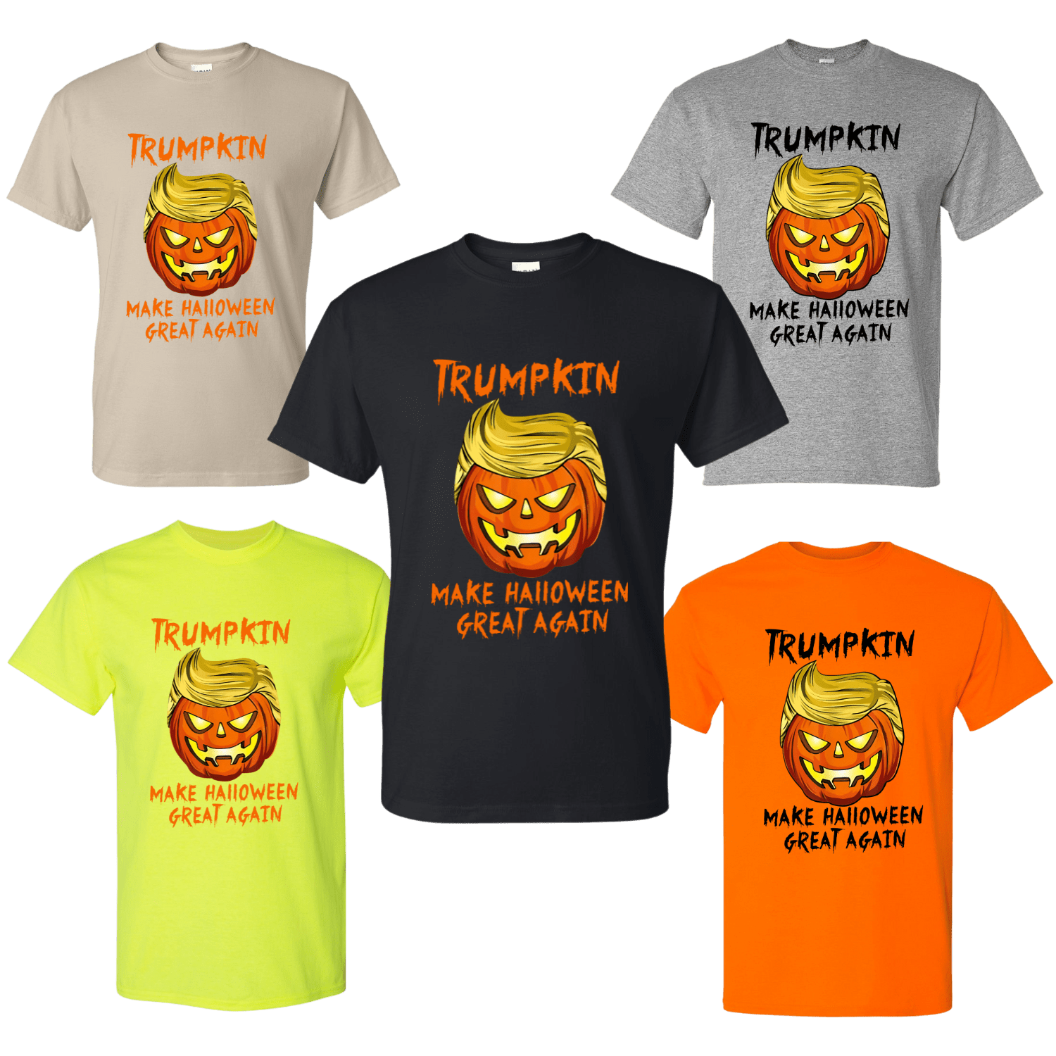 Trump Halloween Shirt Make Halloween Great Again unisex crew neck short sleeve cotton polyester tee