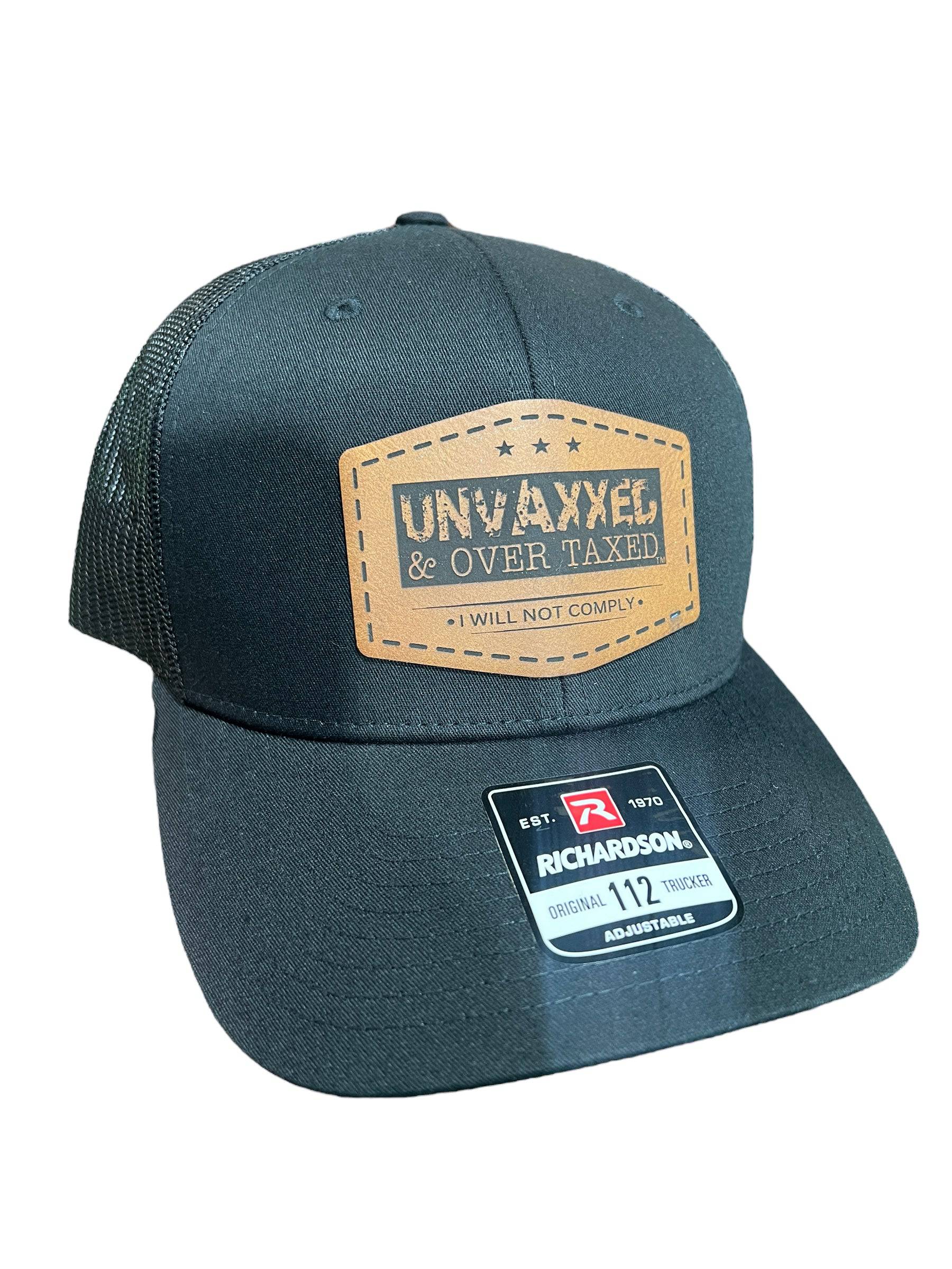 UNVAXXED & Over Taxed™ Richardson 112 Trucker Hat with Premium Patch - F5 Custom Designs