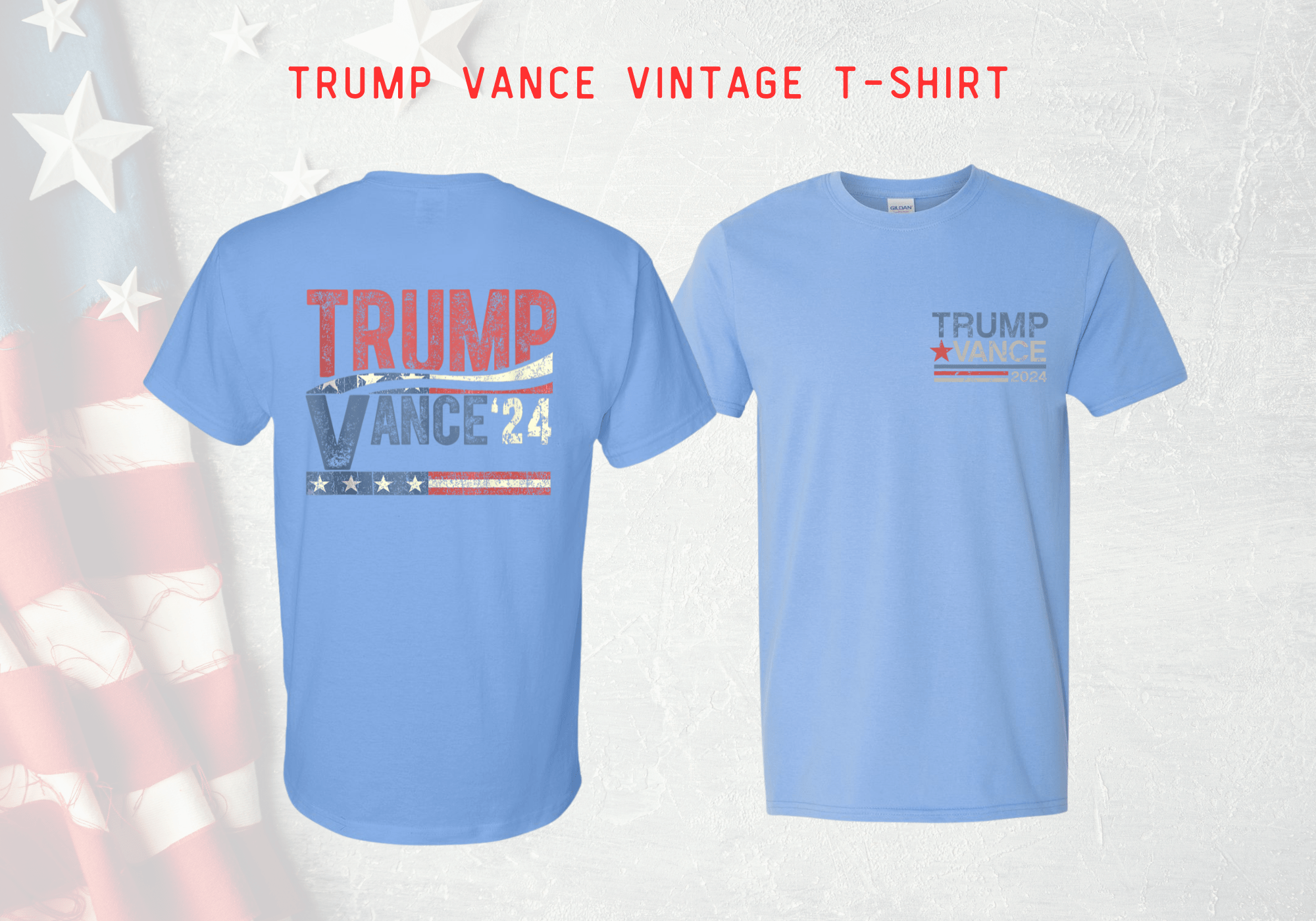 Trump Vance Vintage 2024 T-Shirt - DryBlend Moisture Wicking High Quality TShirt Funny Shirt Unisex shirt GenX Shirt - F5 Custom Designs