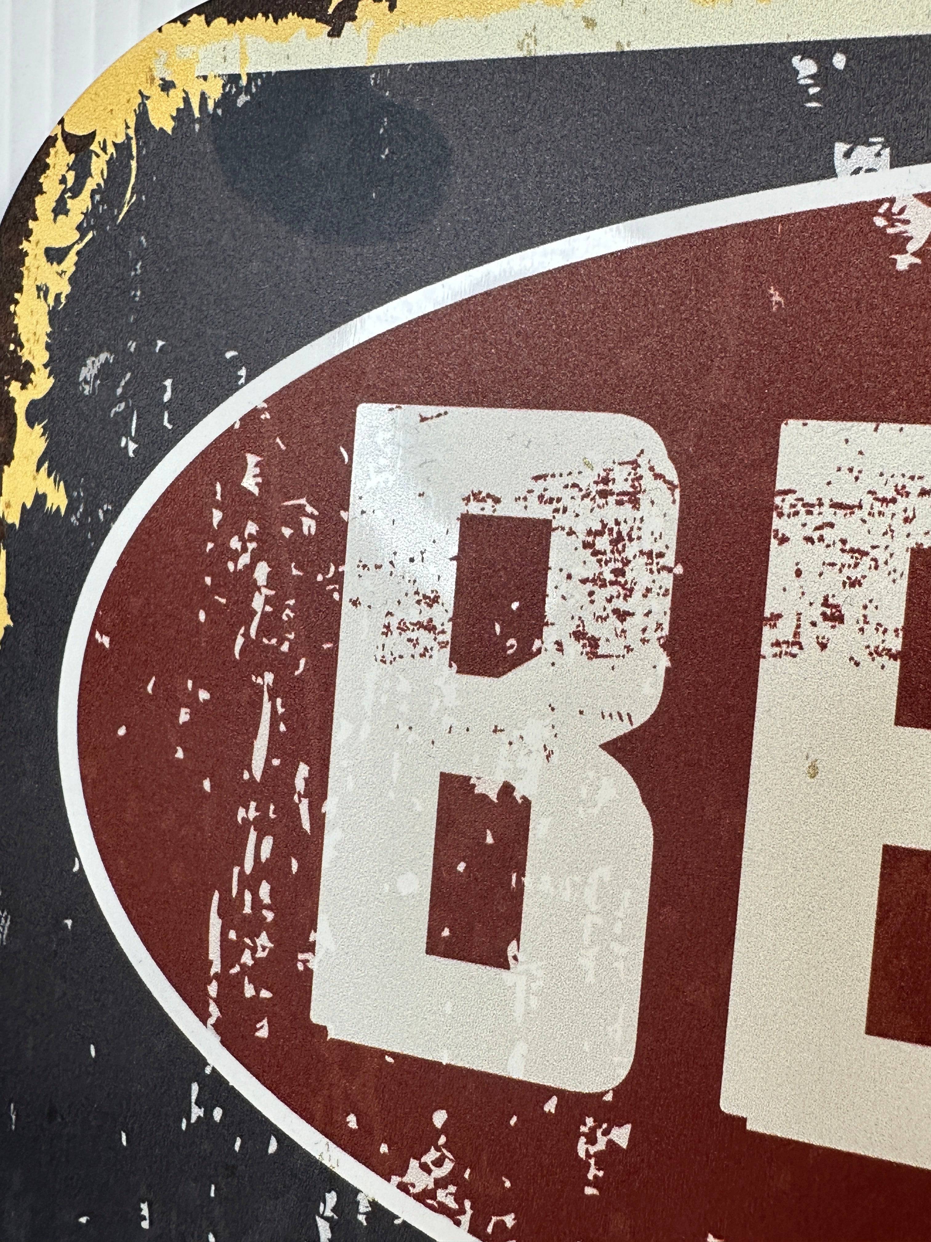 Rusty Beware Does Not Play Well with Liberals Sign Aluminum UV Printed Premium Quality Funny Signs, Yard Art - F5 Custom Designs