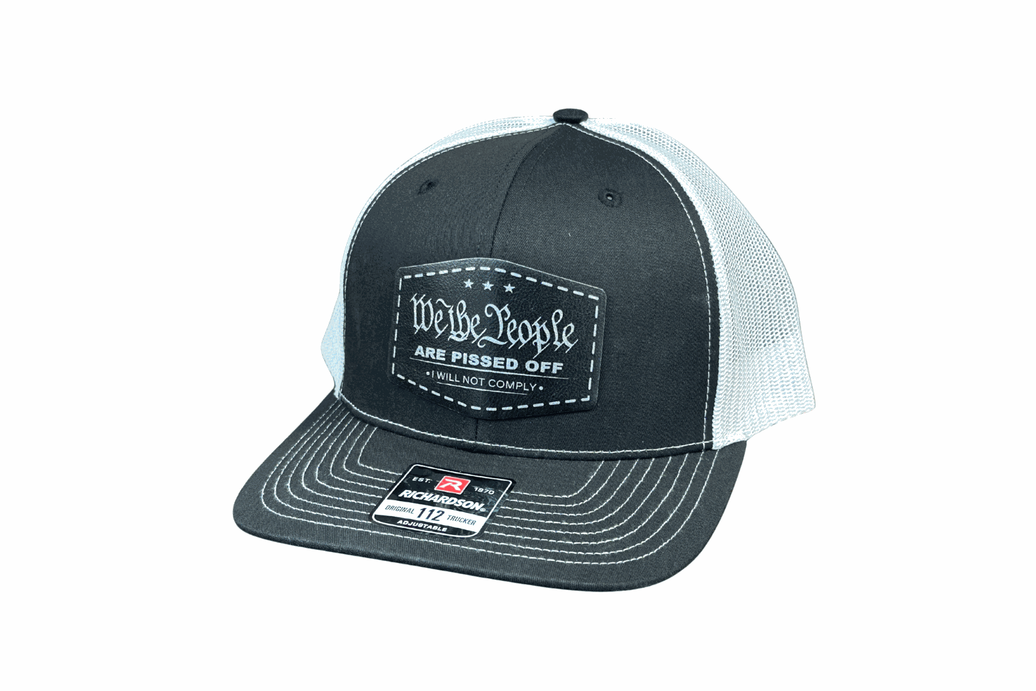 We The People Hat Richardson 112 Trucker Hat with adjustable snapback and mesh back panels