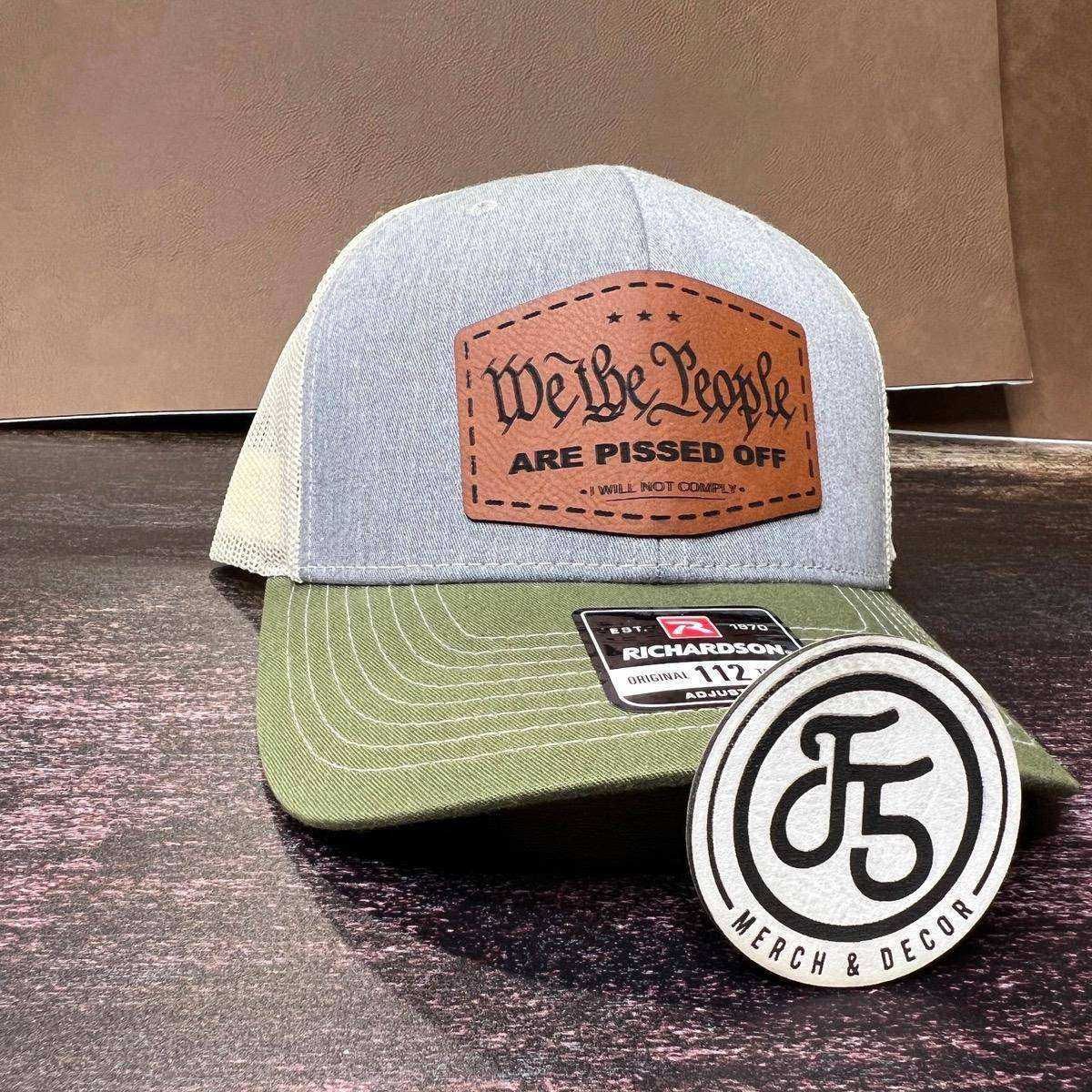 We The People Hat, Richardson 112 Trucker Hat, Custom hat Baseball Cap Summer Spring Winter - F5 Custom Designs