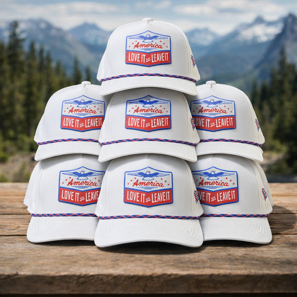 Bulk fulfillment services for custom Richardson 112 trucker hats with leatherette patches and logo branding