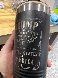 Custom 20 oz Tumbler - #45 Make America Great Again Stainless Tumbler - F5 Custom Designs