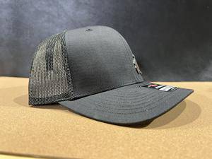 Old Soul Living in a New World Copper Patch on Richardson 112 Trucker Hat - Copper Engraved to black - F5 Custom Designs