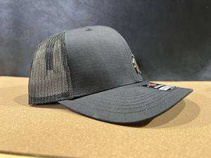 Old Soul Living in a New World Copper Patch on Richardson 112 Trucker Hat - Copper Engraved to black - F5 Custom Designs