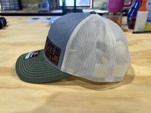 My Wife is HOT Hat ... Leatherette Patch on a Richardson 115 Trucker Hat Baseball Cap Summer Winter - F5 Custom Designs